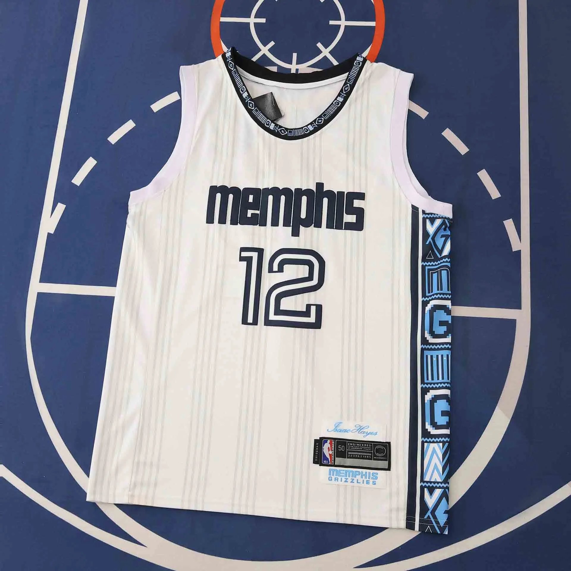 2025-26 NBA Memphis Grizzlies White 12# MORANT
