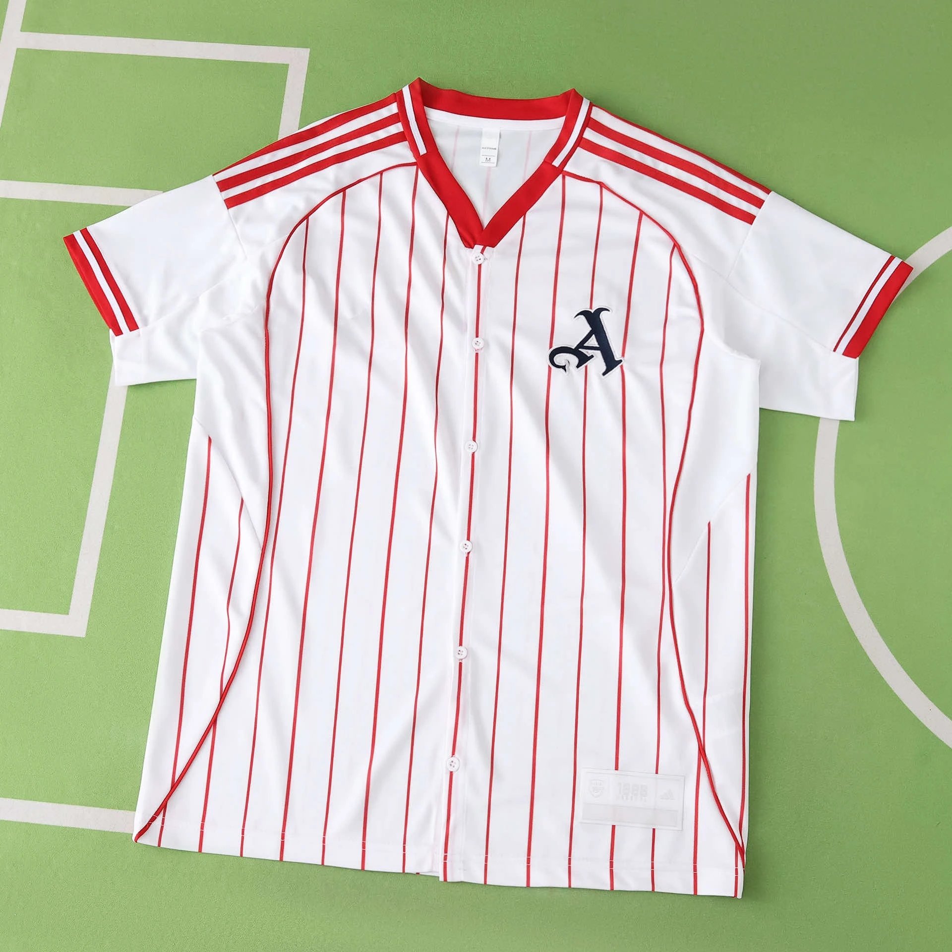 2526 Arsenal White Baseball Jersey T-Shirt (Please note customization info when placing order, messages are not counted)