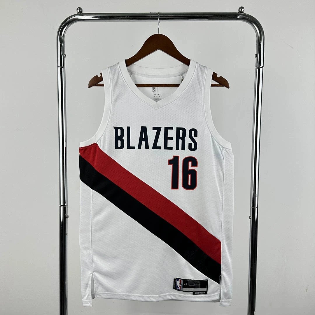 25-26 NBA Portland Trail Blazers Home White Jersey 16-YANG