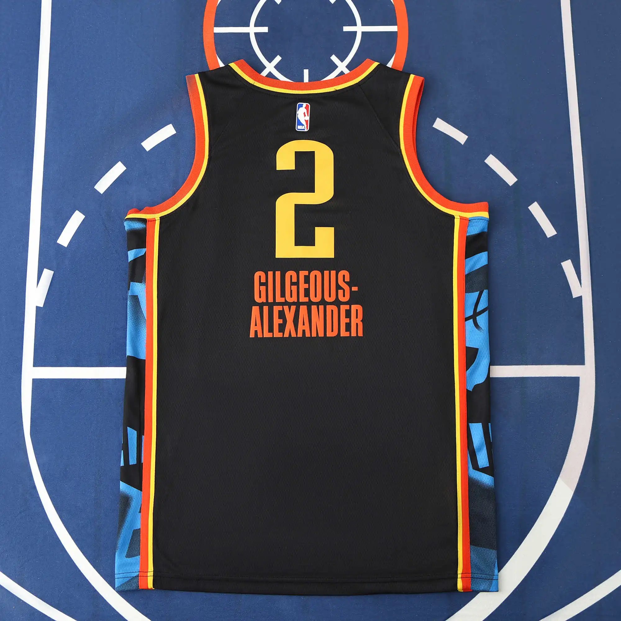 2425 NBA Oklahoma City Thunder Jersey #2 (Please leave a note when placing a custom order; do not send private messages)