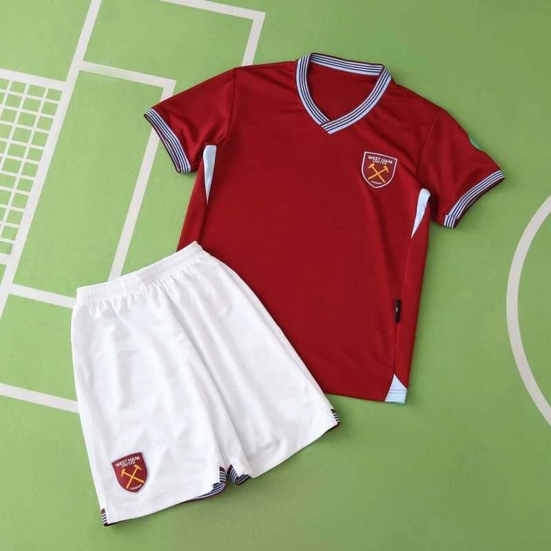 2526 West Ham Home Kids Jersey (Please Note Customization Info When Placing Order, Messages Not Counted)