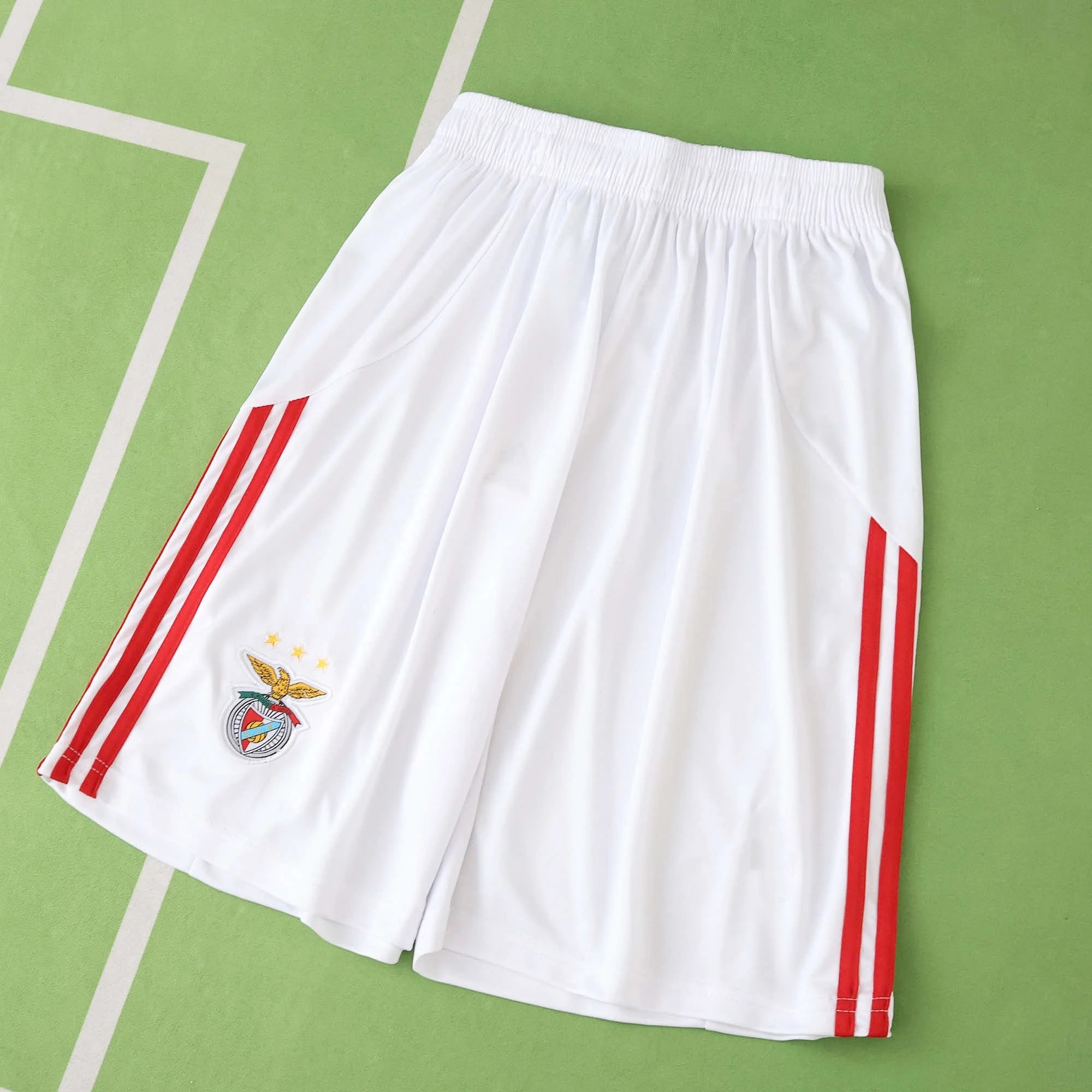 2526 Benfica Home White Shorts (Please Note Customization Info When Placing Order, Messages Not Accepted)