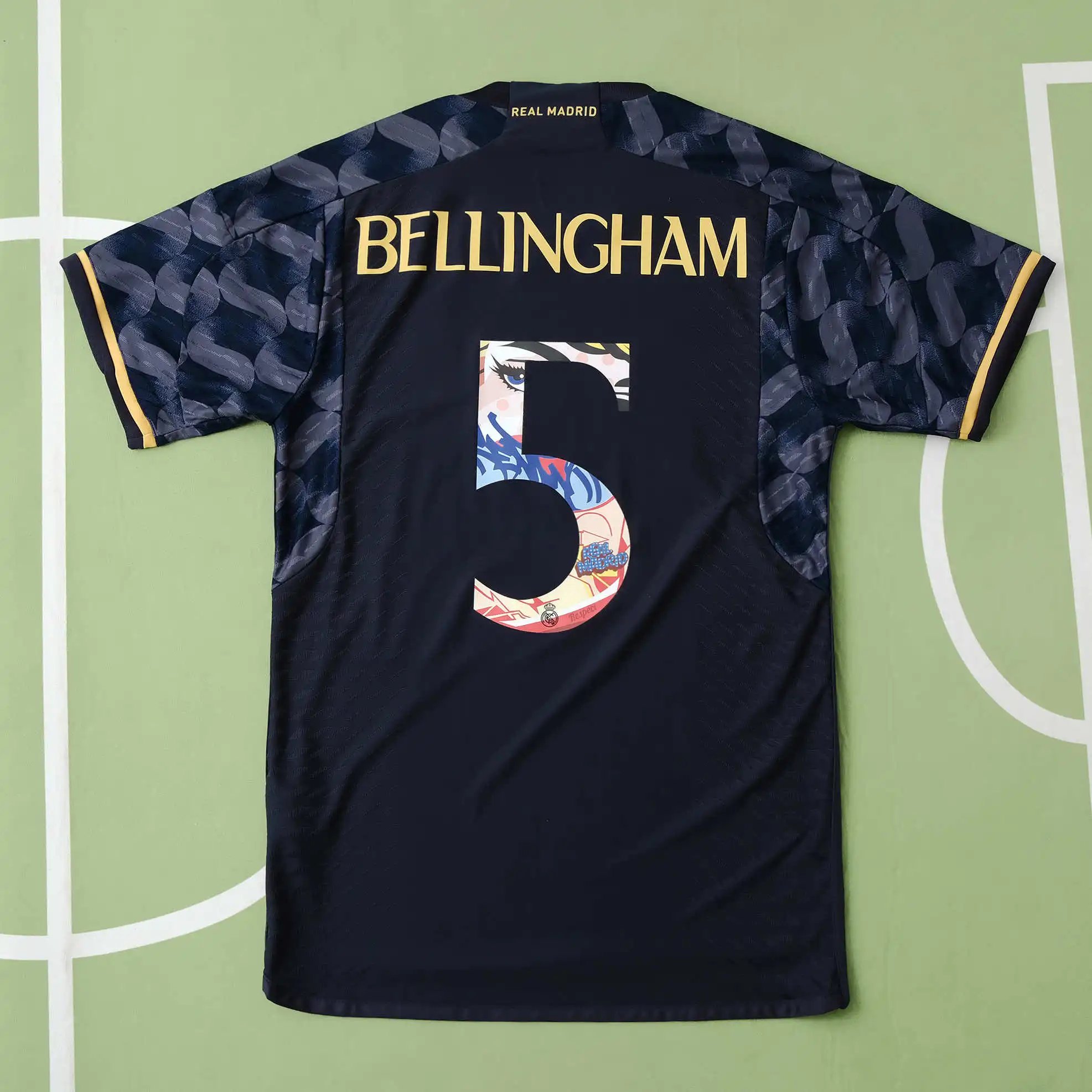 23-24 Real Madrid Away Player Version Jersey (For custom info, please leave a note when placing your order; messages won't be checked)