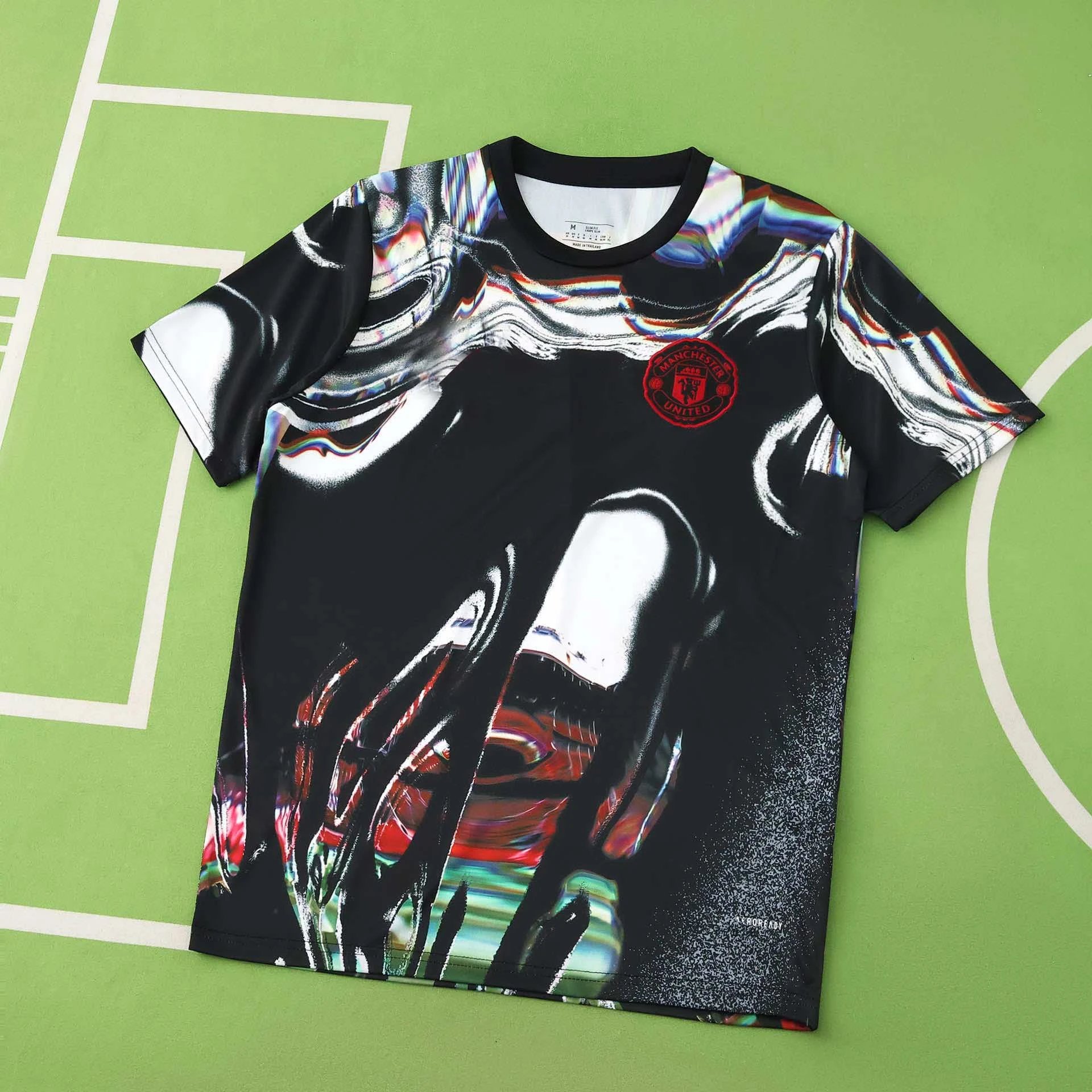 2526 Manchester United Black White Red Training Kit Thai Version