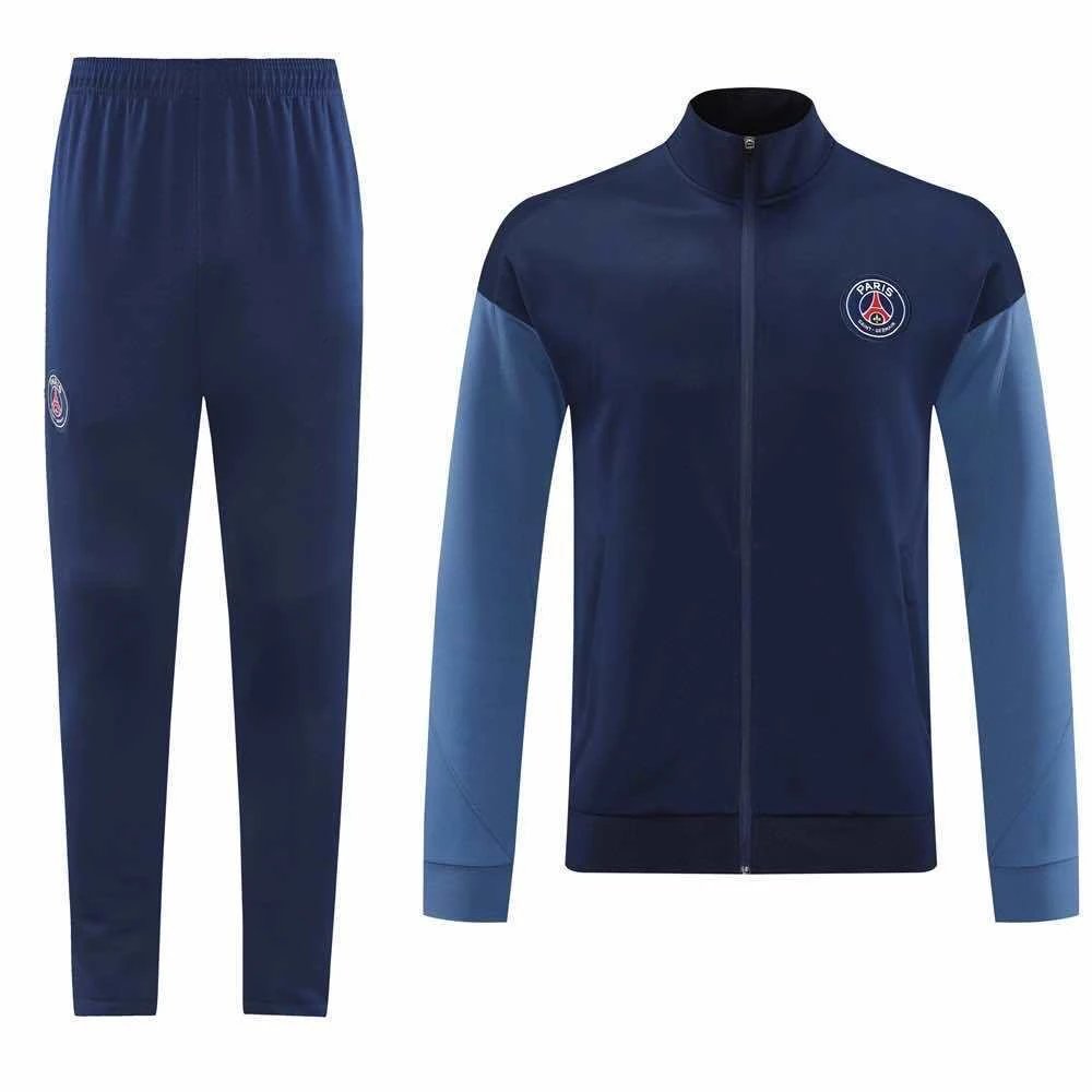 2526 Paris Dark Blue Training Jacket Set (Please note customization info in order notes, messages will not be counted)