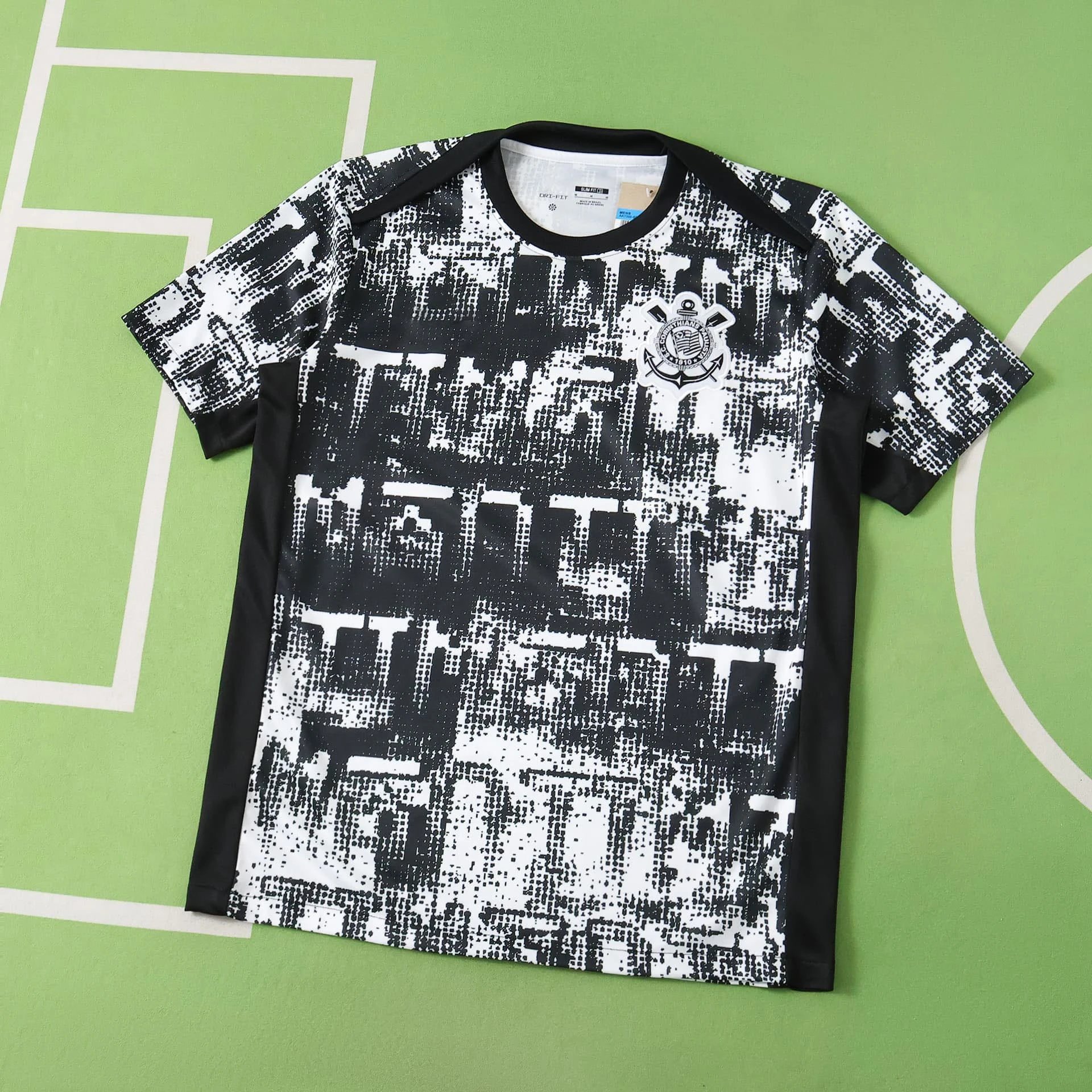 2526 Corinthians Black and White Training Kit Thai Version