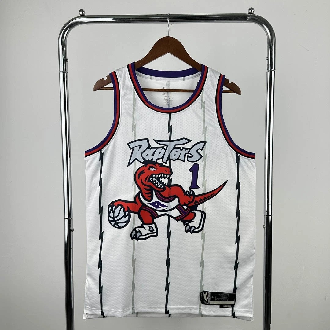 25-26 NBA Toronto Raptors Retro White 1 McGrady