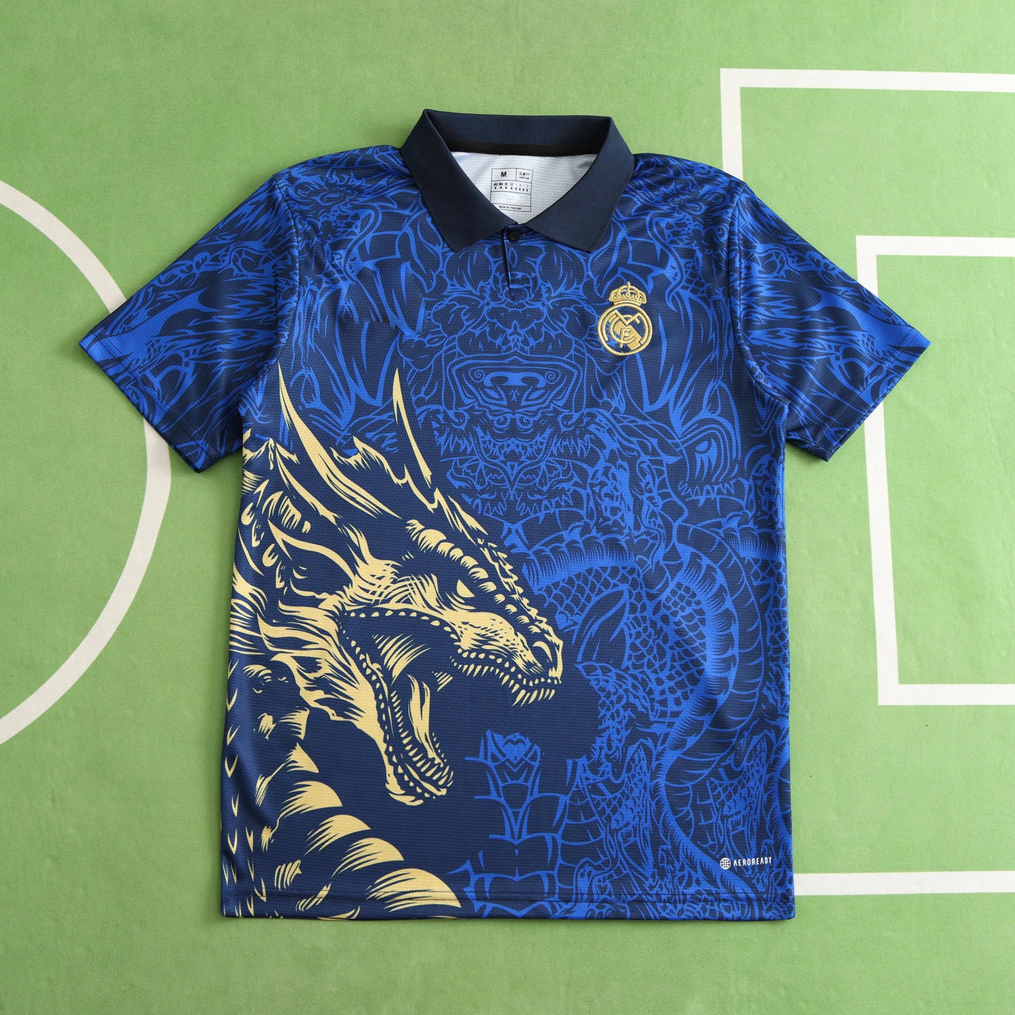 24-25 Real Madrid Blue Gold Dragon Edition Thai Version (Please note customization info when placing order, messages will not be checked)