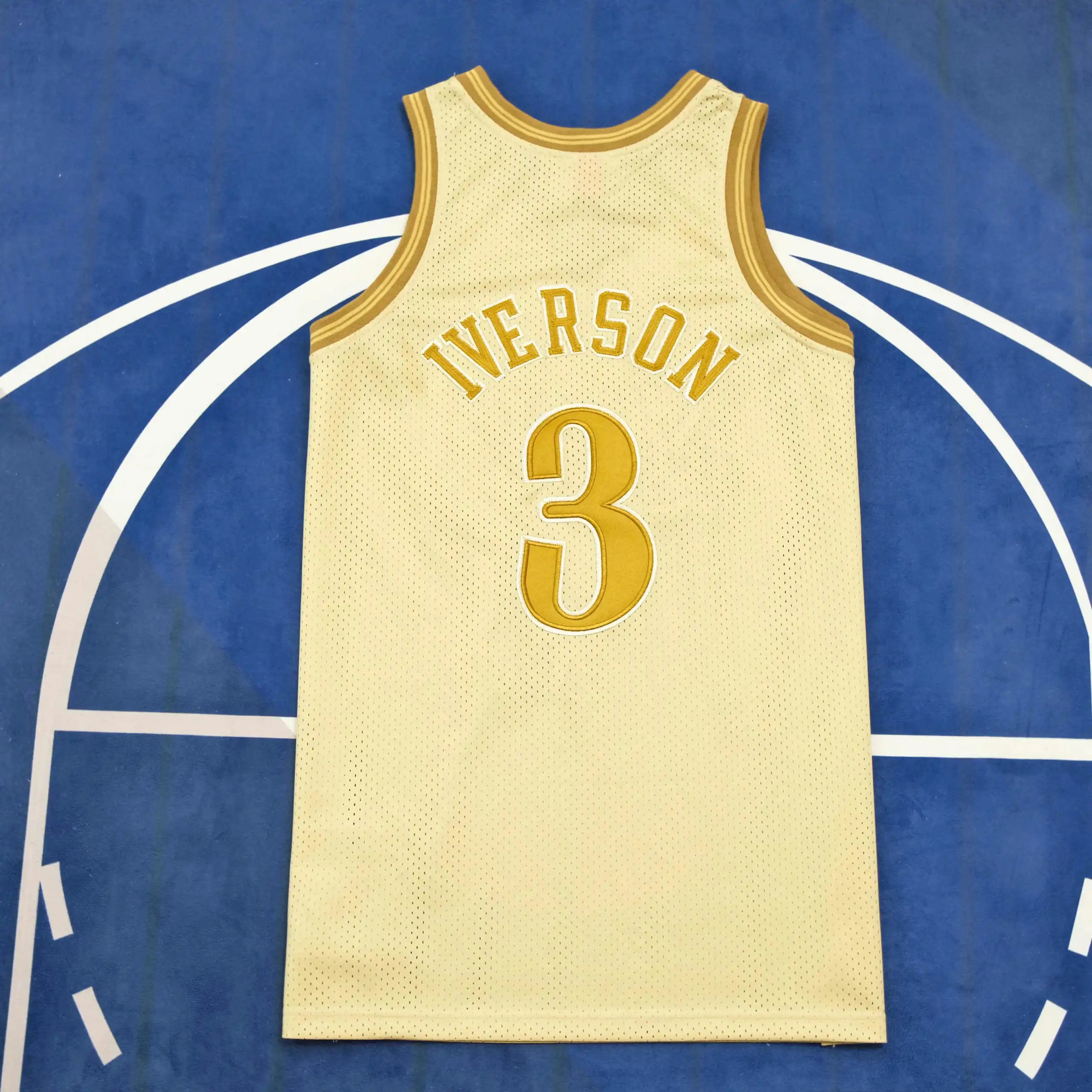 NBA Philadelphia 76ers 3# Allen Iverson (For custom info, please leave a note when placing your order; messages will not be counted)