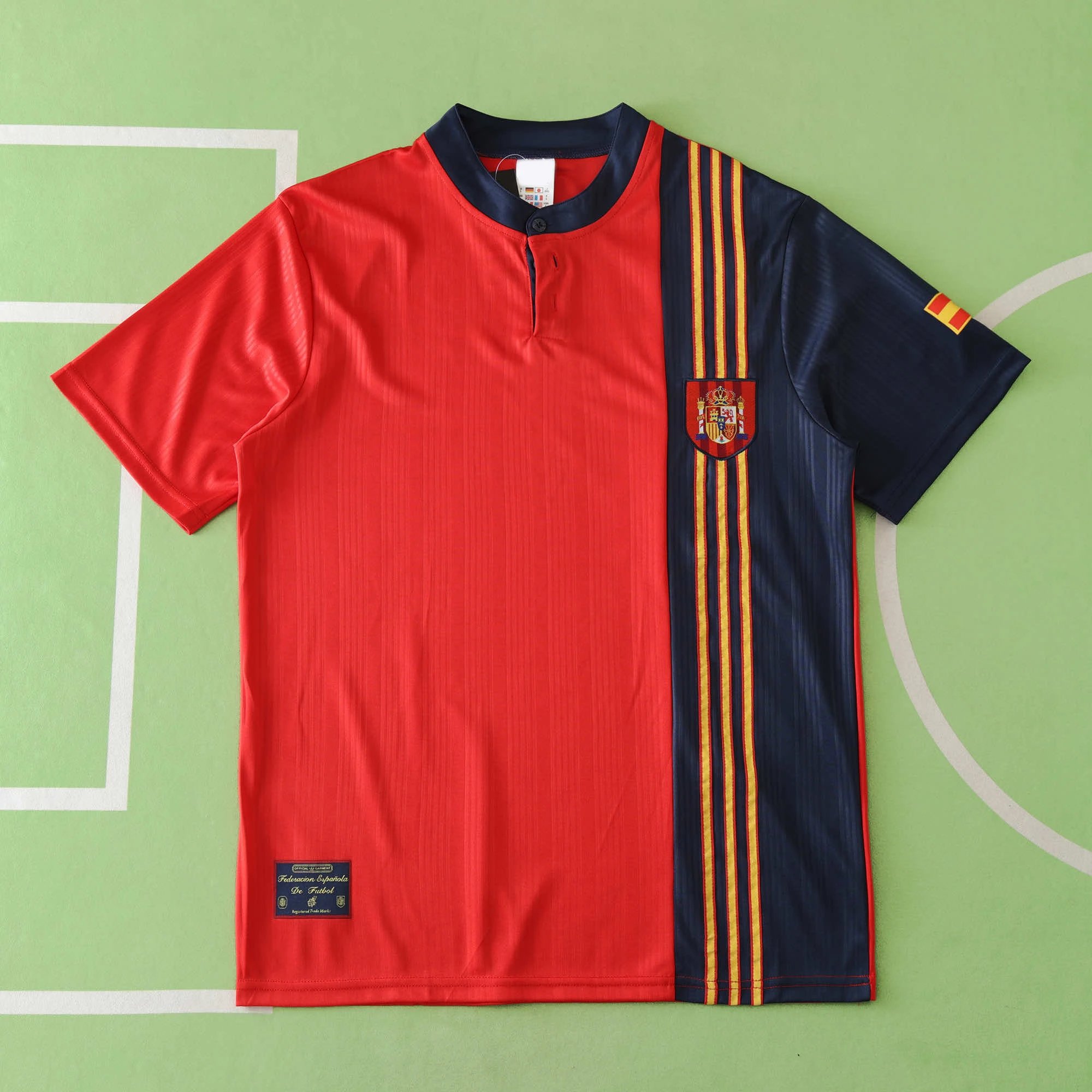 1996 Spain Home Thailand Version (Please note customization info in order remarks, messages are not counted)