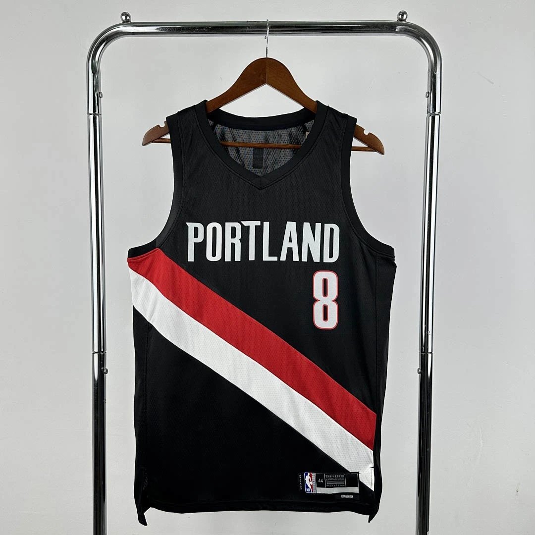 25-26 NBA Portland Trail Blazers Away Black 8-Avdija