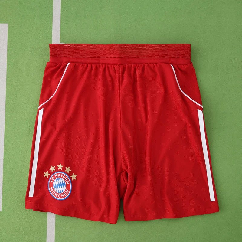 2526 Bayern Munich Home Red Player Edition Shorts (Customization notes must be added at checkout; messages do not count)