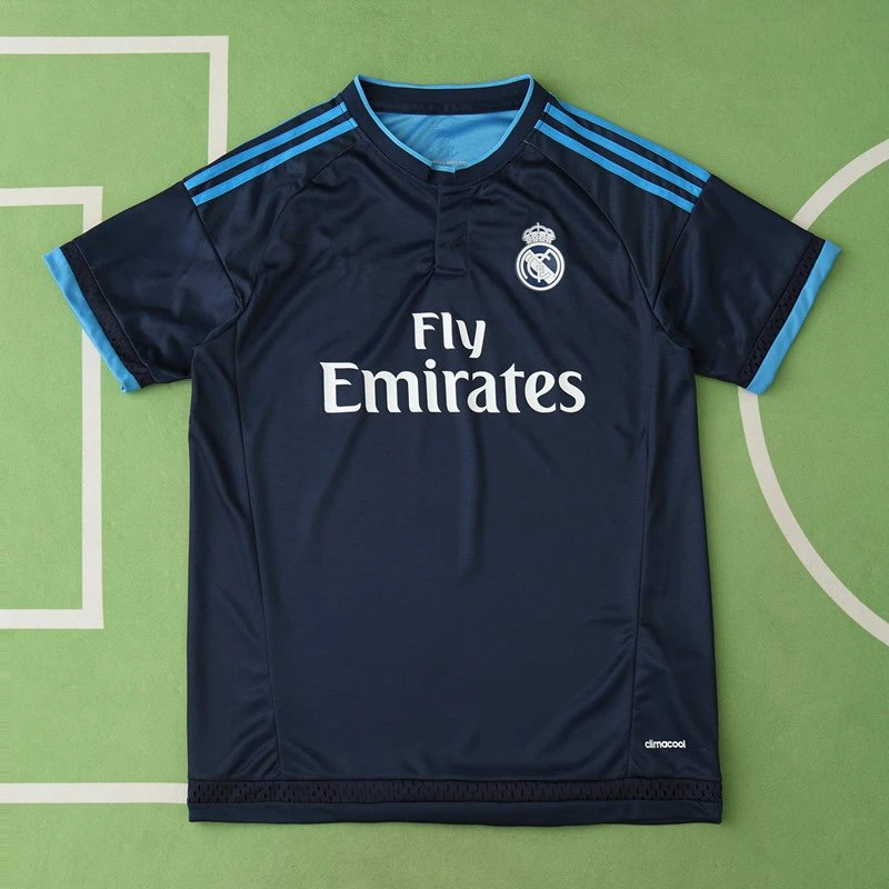 15-16 Real Madrid Dark Blue Away Replica (Customization: Please leave a note when ordering, do not send private messages)