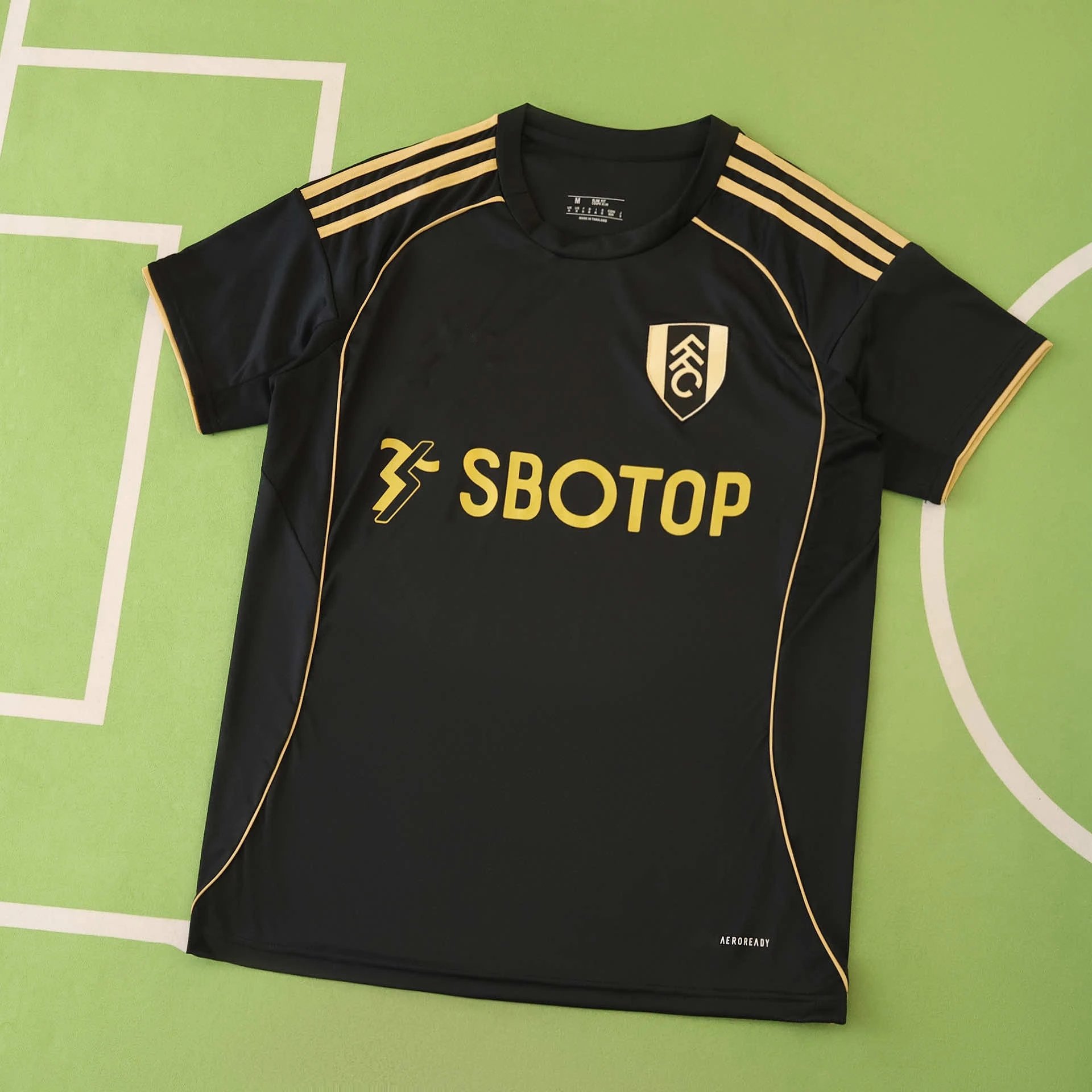2526 Fulham Away Black Thai Version (Please note customization details when placing order, messages will not count)
