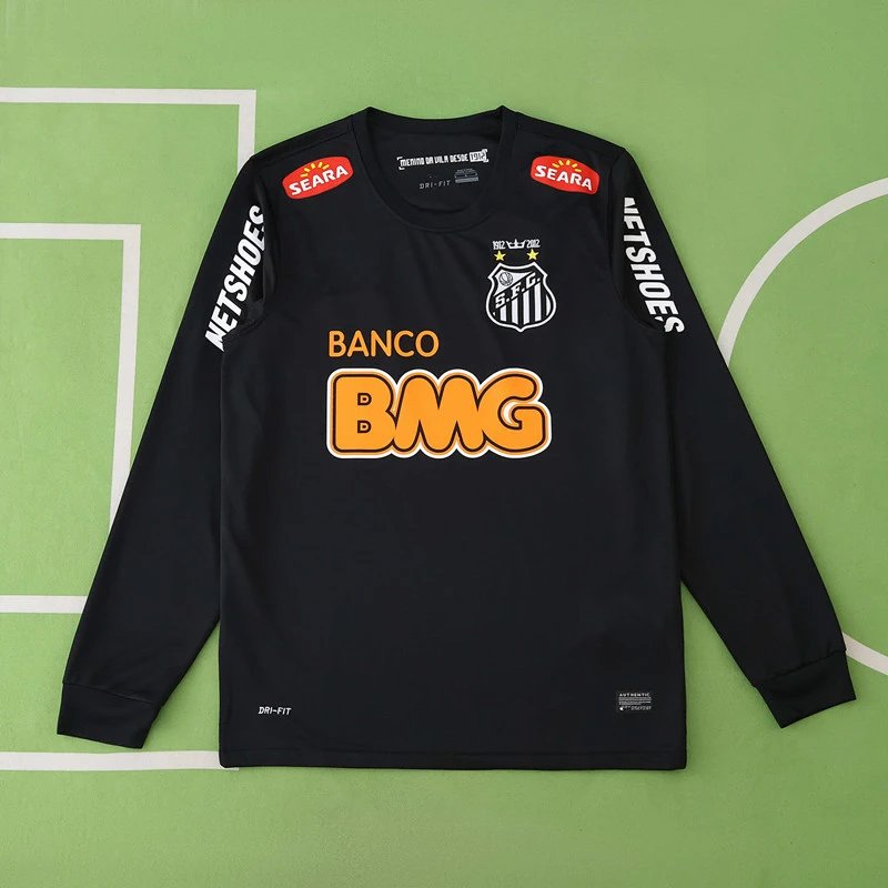 Santos Black Long-Sleeve 1213 (Custom order notes must be left at checkout; messages do not count)