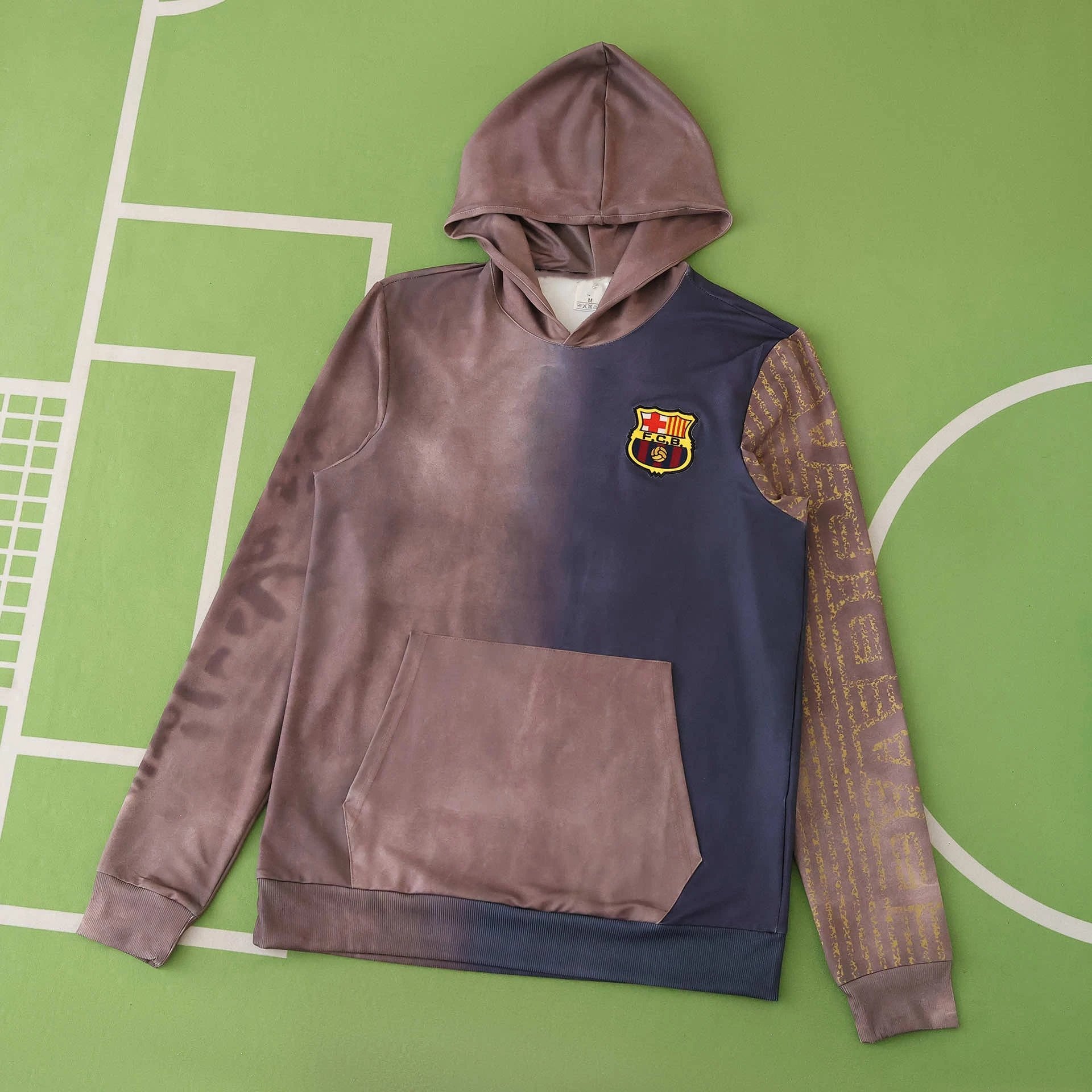2526 Barcelona Gray-Blue Hoodie (Please leave custom instructions in the order notes; messages do not count)