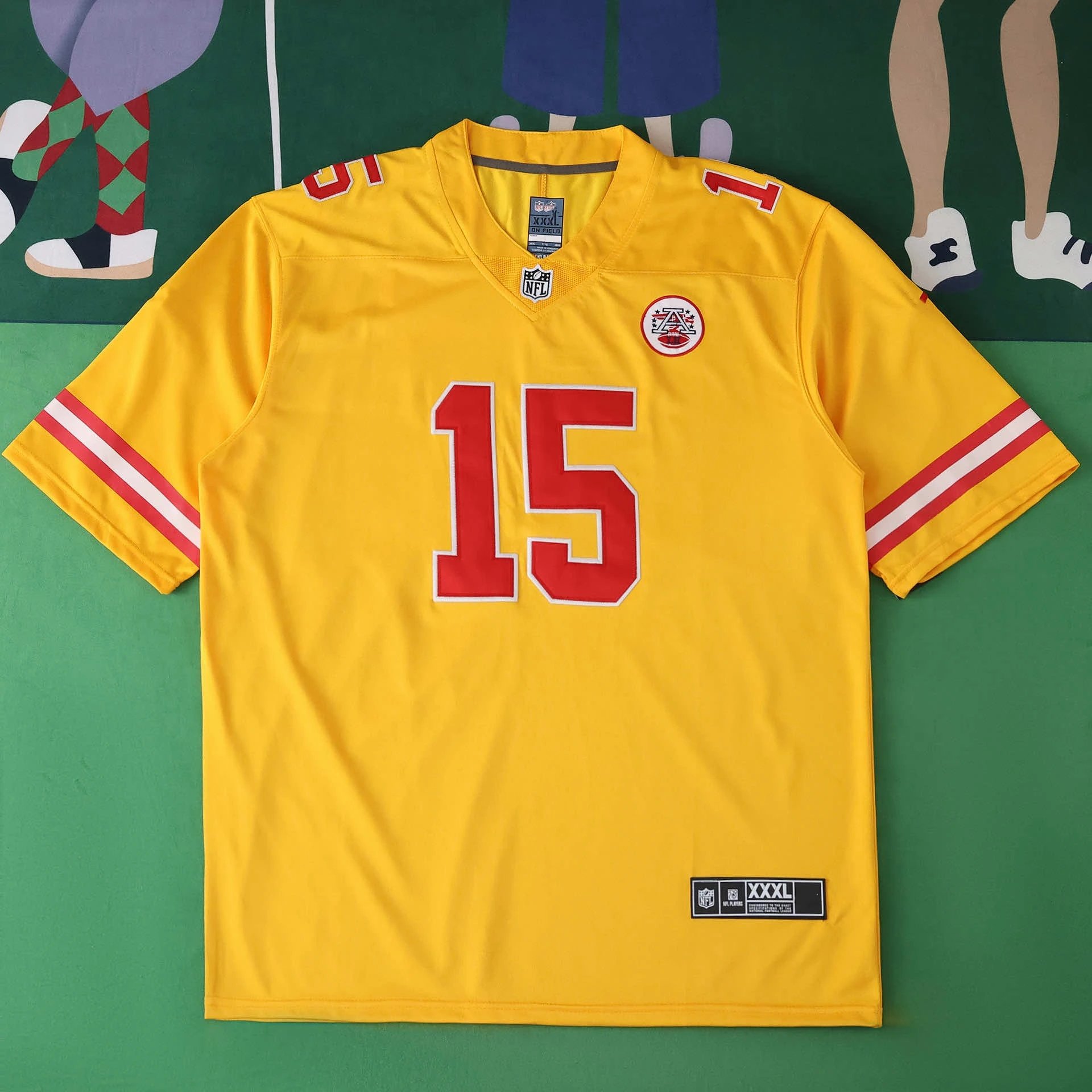 2025 NFL Kansas City Chiefs Version 15# MAHOMES (Please note customization details when placing order, messages will not count)