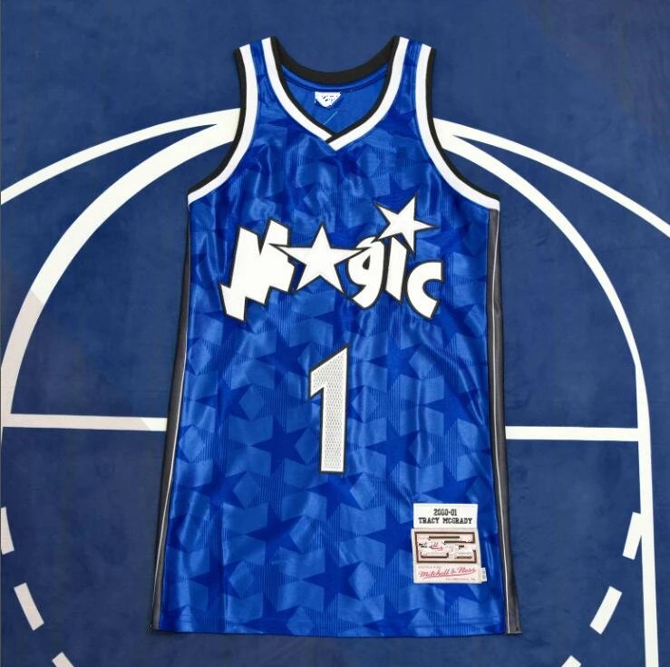NBA Orlando Magic 1# McGrady (For custom info, please leave a note when placing order, sending a message does not count)