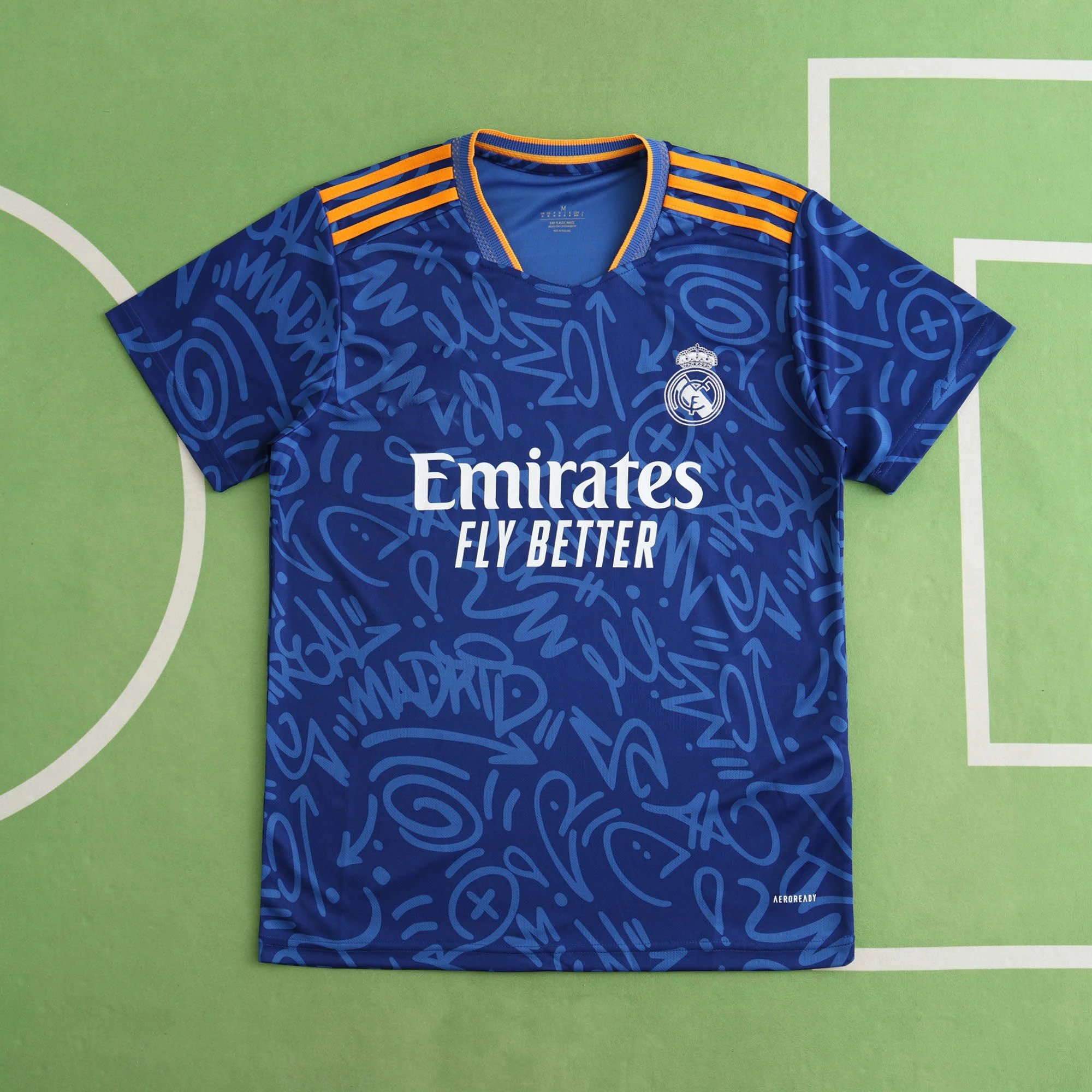 2122 Real Madrid Away Blue Thai Version (Please note custom information when placing your order, messages do not count)
