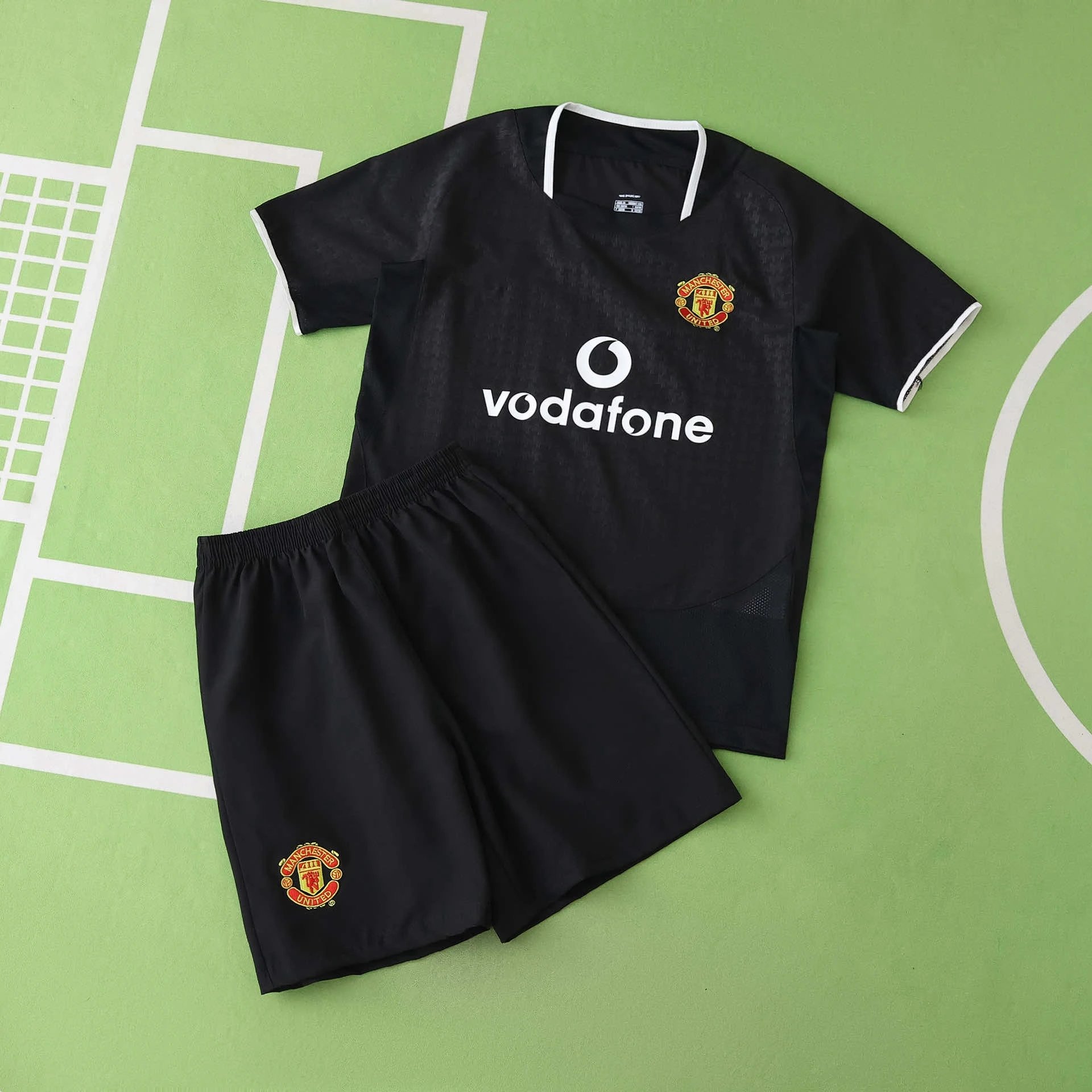 0304 Manchester United Away Black Kids' Jersey (Please leave customization info in order notes, messages will not count)