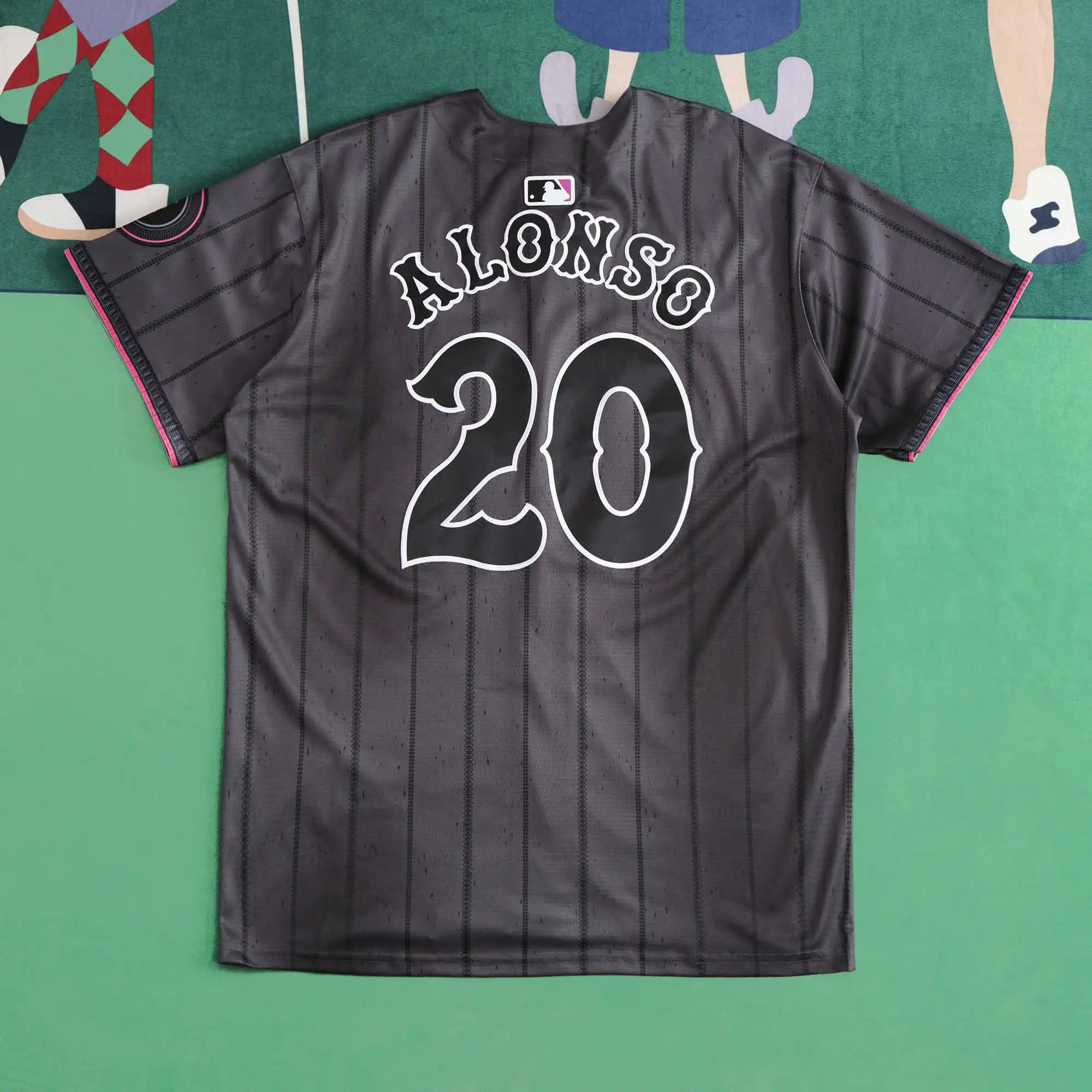 MLB New York Mets Dark Gray 20NO (Please note customization info when placing order; messages not counted)