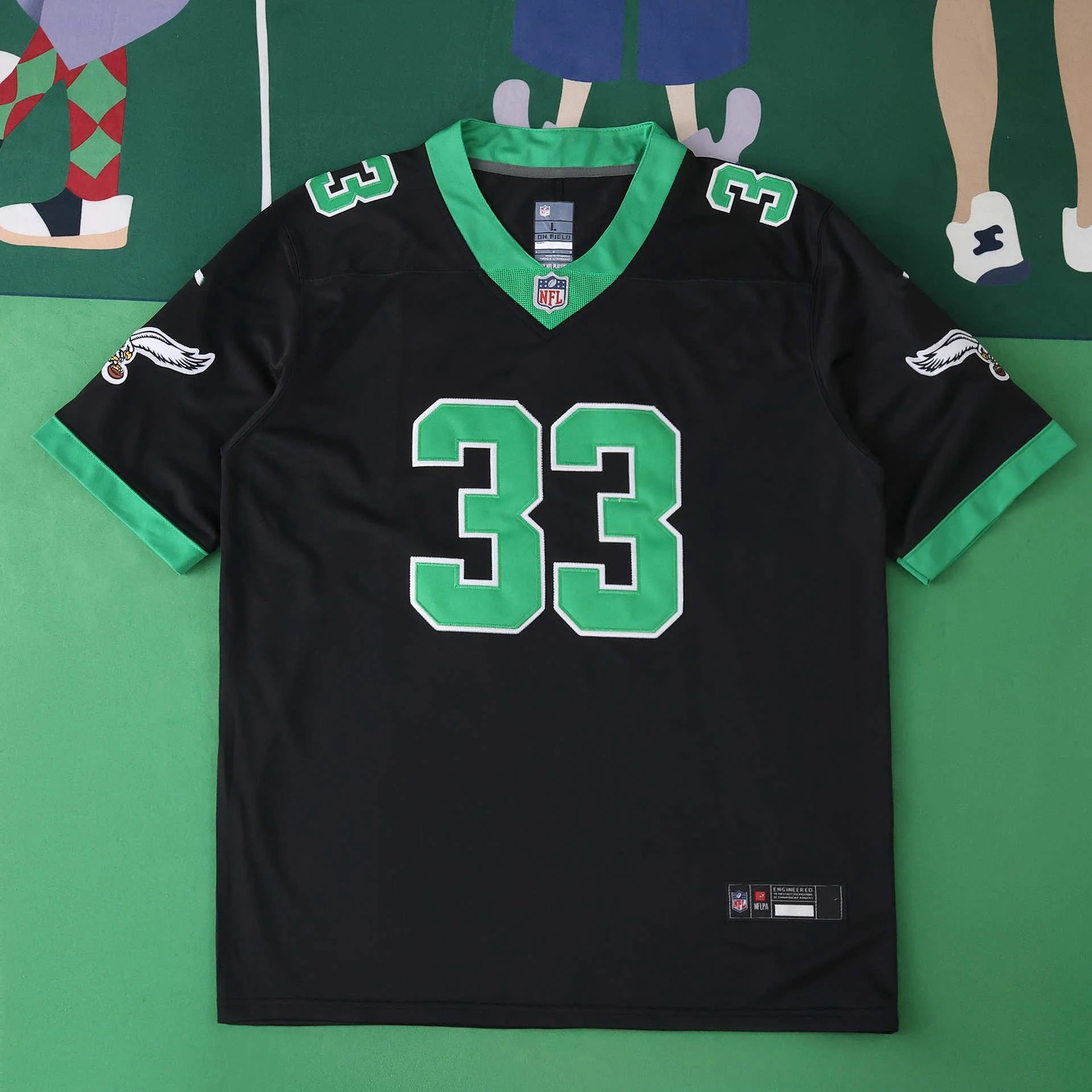 2025 NFL Philadelphia Eagles Version 33#DEJEAN (Please note customization details when placing order, messages are not counted)
