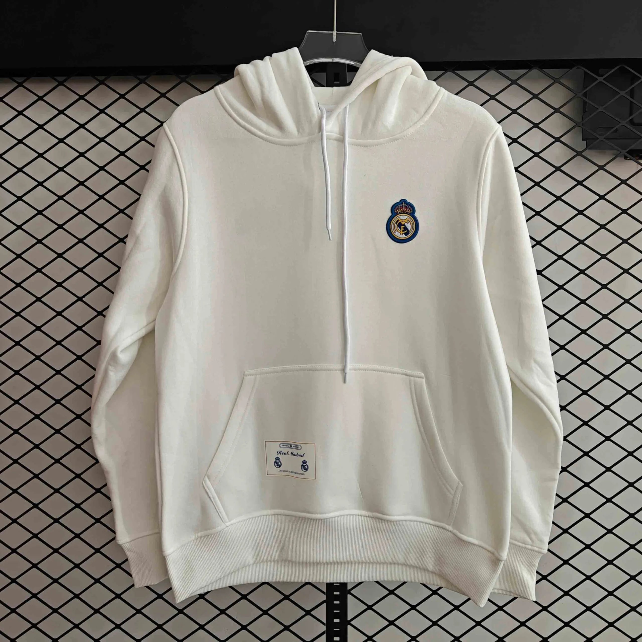 2526 Real Madrid Hooded Vintage Sweatshirt (Please leave customization details in order notes; messages will not be counted)