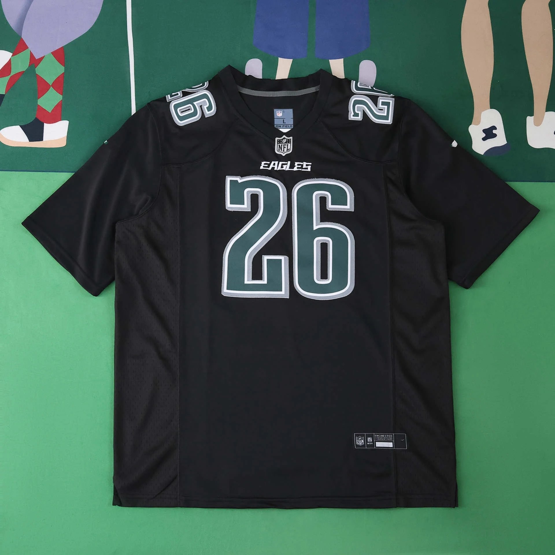 2025 NFL Philadelphia Eagles Version 26# BARKLEY (Please Note Customization Info When Placing Order, Messages Do Not Count)