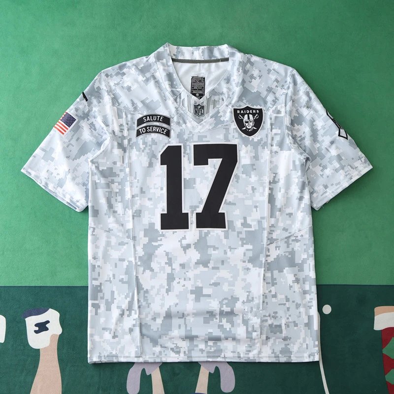 2024 Las Vegas Raiders Salute to Service 17# ADAMS (Please note customization info in your order, messaging is not accepted)