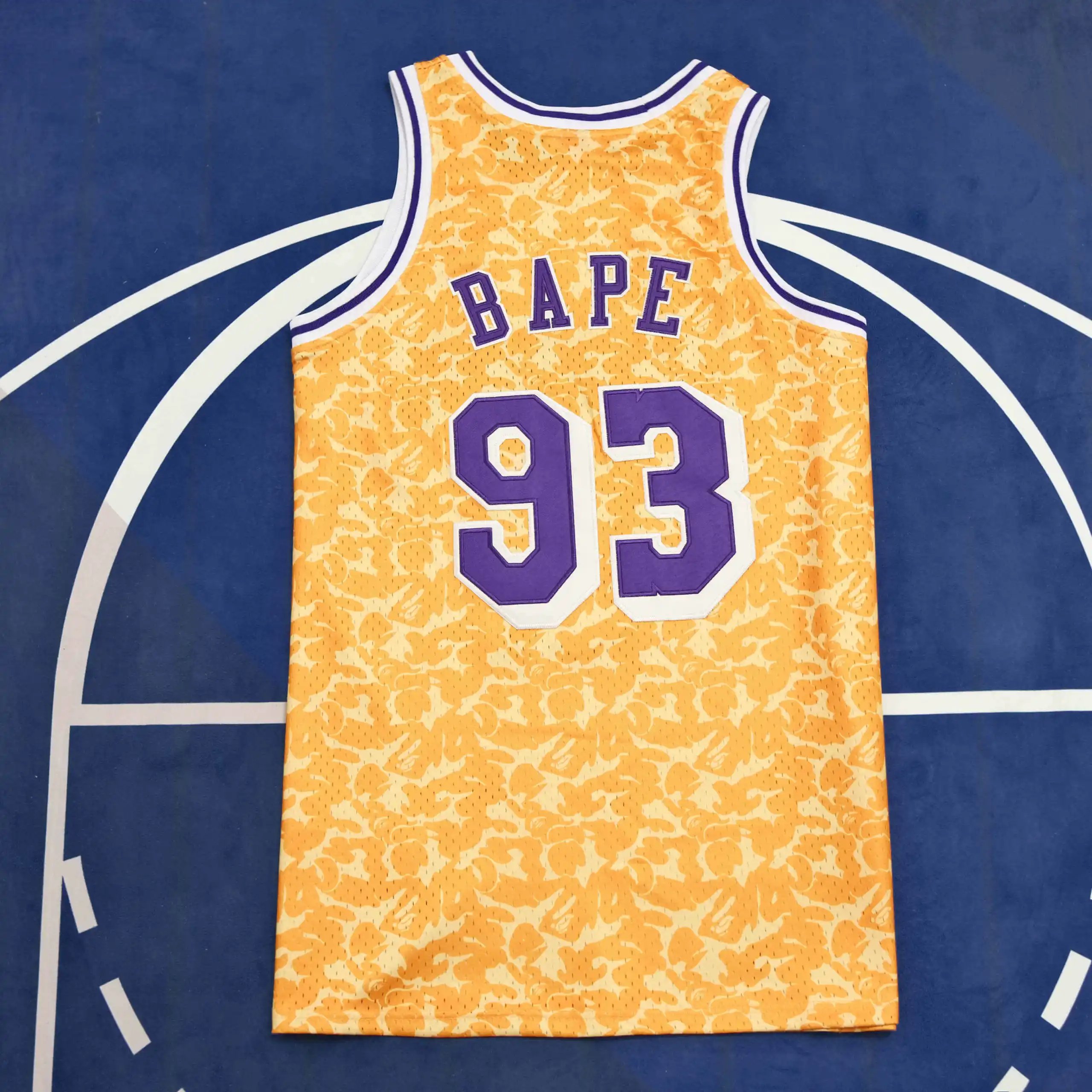NBA巴佩x米切尔洛杉矶湖人队93#巴佩（定制信息请在下单时备注，发消息不算）