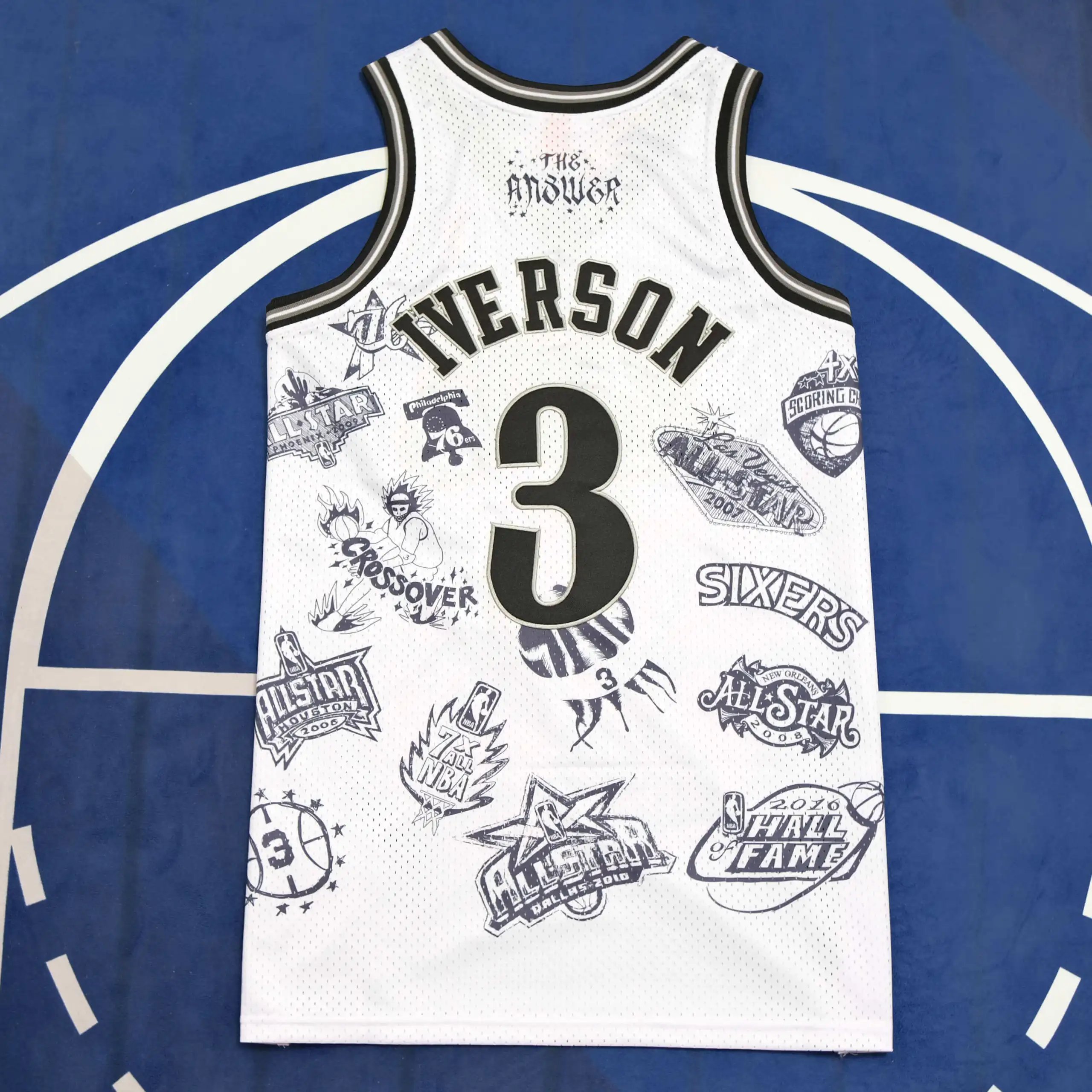 NBA Philadelphia 76ers #3 Iverson (For customization info, please leave a note when placing your order. Sending a message does not count.)