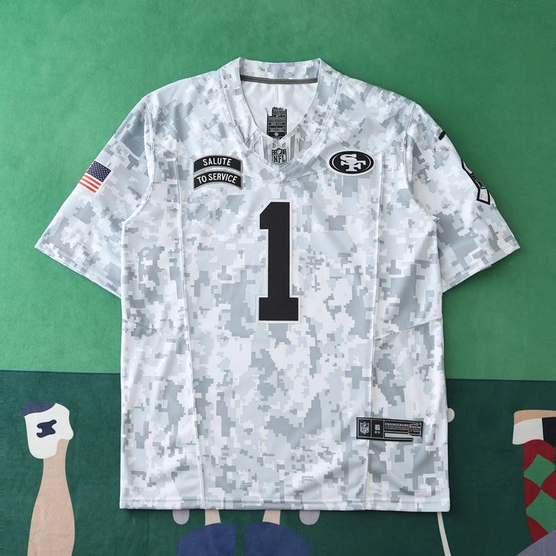 2024 NFL San Francisco 49ers Jersey 1# SAMUEL SR (Please note customization details in order remarks, messages are not accepted)