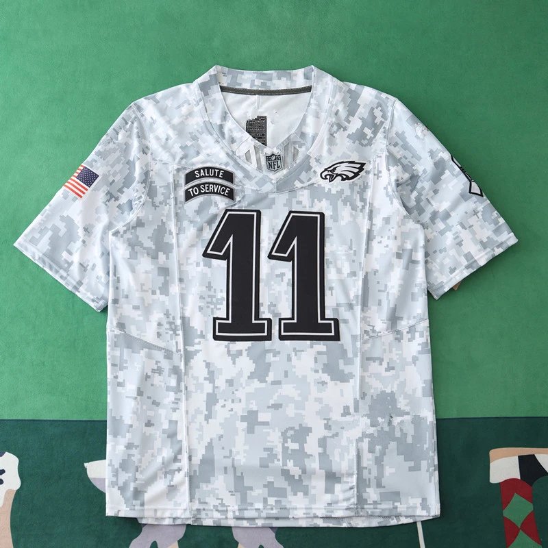2024 NFL Philadelphia Eagles Tribute Edition 11# BROWN (Please note customization info when placing order, messages don't count)