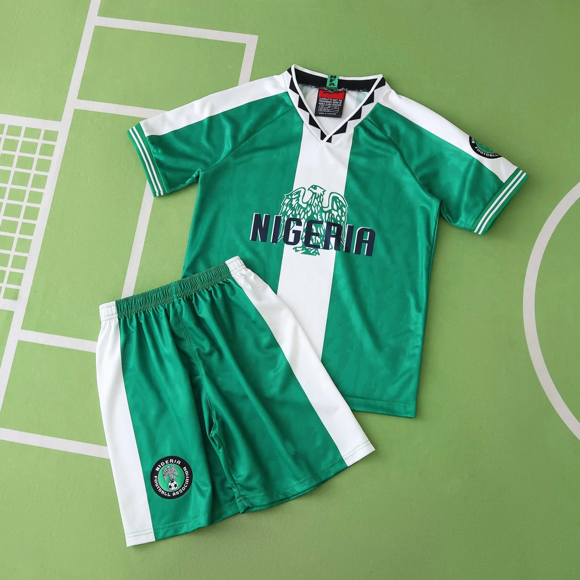 1996 Nigeria Home Kids Kit (Please note customization info when placing order; messages are not counted)