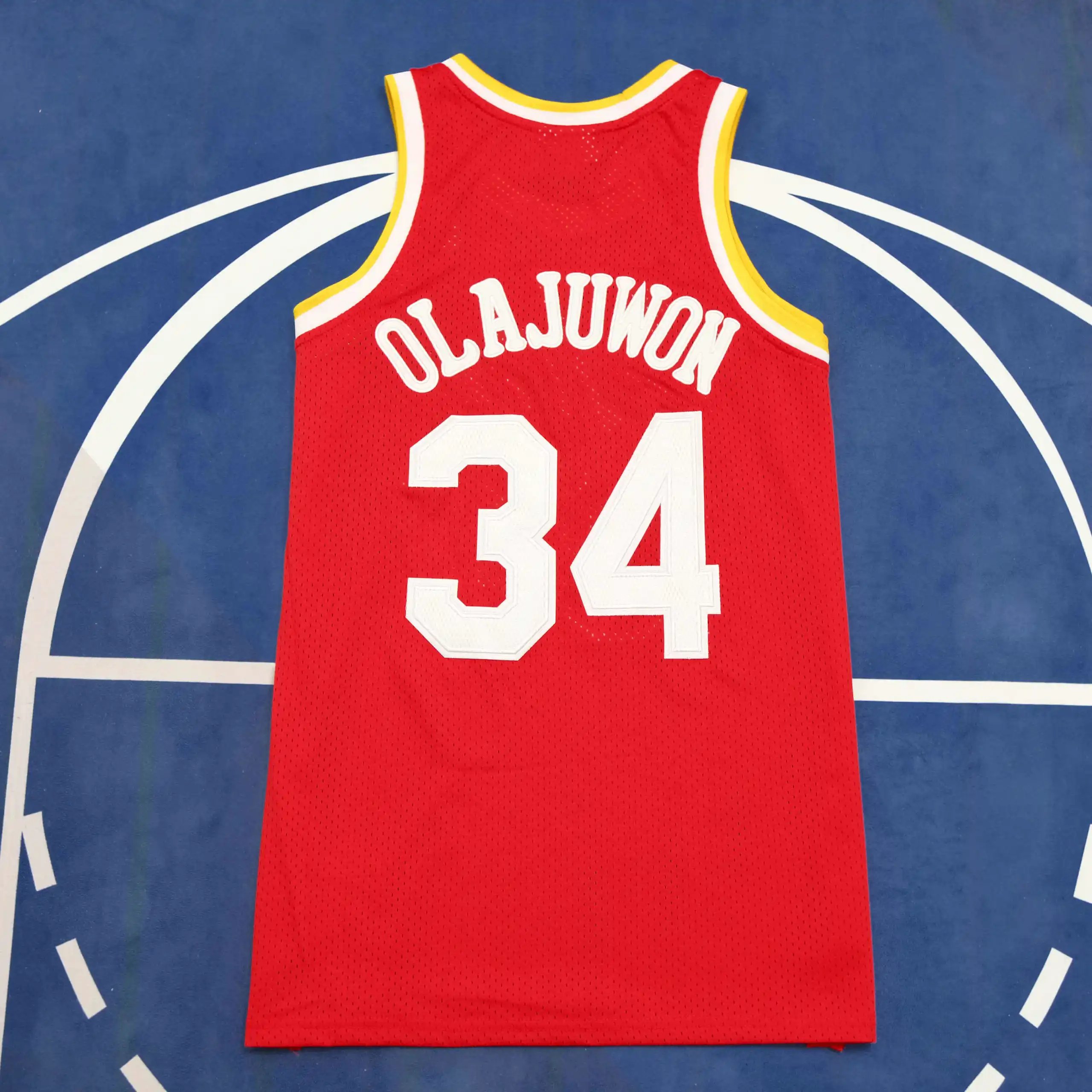 NBA Houston Rockets #34 Hakeem Olajuwon (Customization info: please leave a note when placing the order; messages do not count)