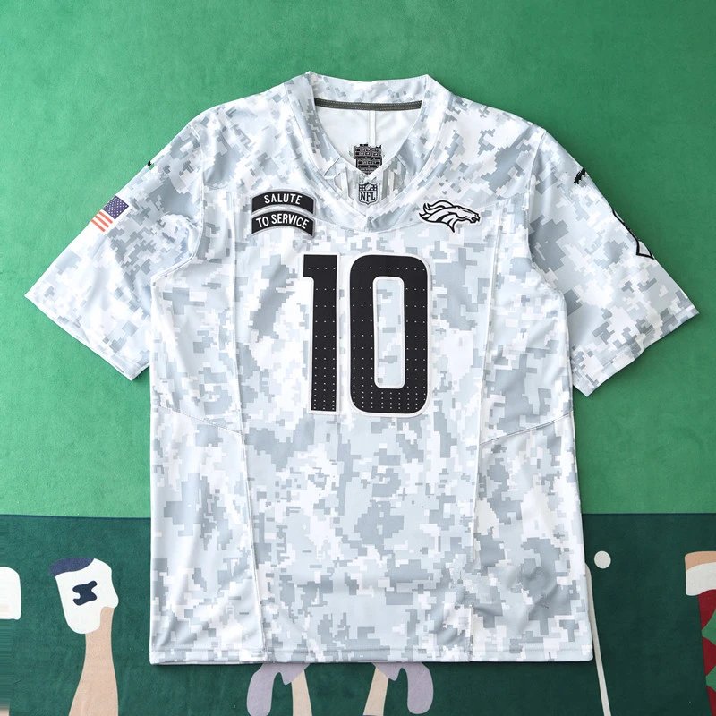 2024 NFL Denver Broncos Salute to Service Jersey 10#NIX (Please note customization info in order remarks, messages won't count)