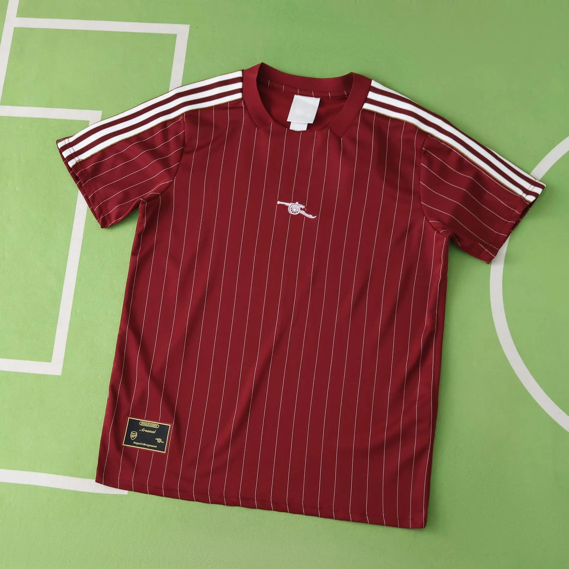 2526 Arsenal Red Retro T-Shirt (Please note customization details when placing your order; messages are not counted)