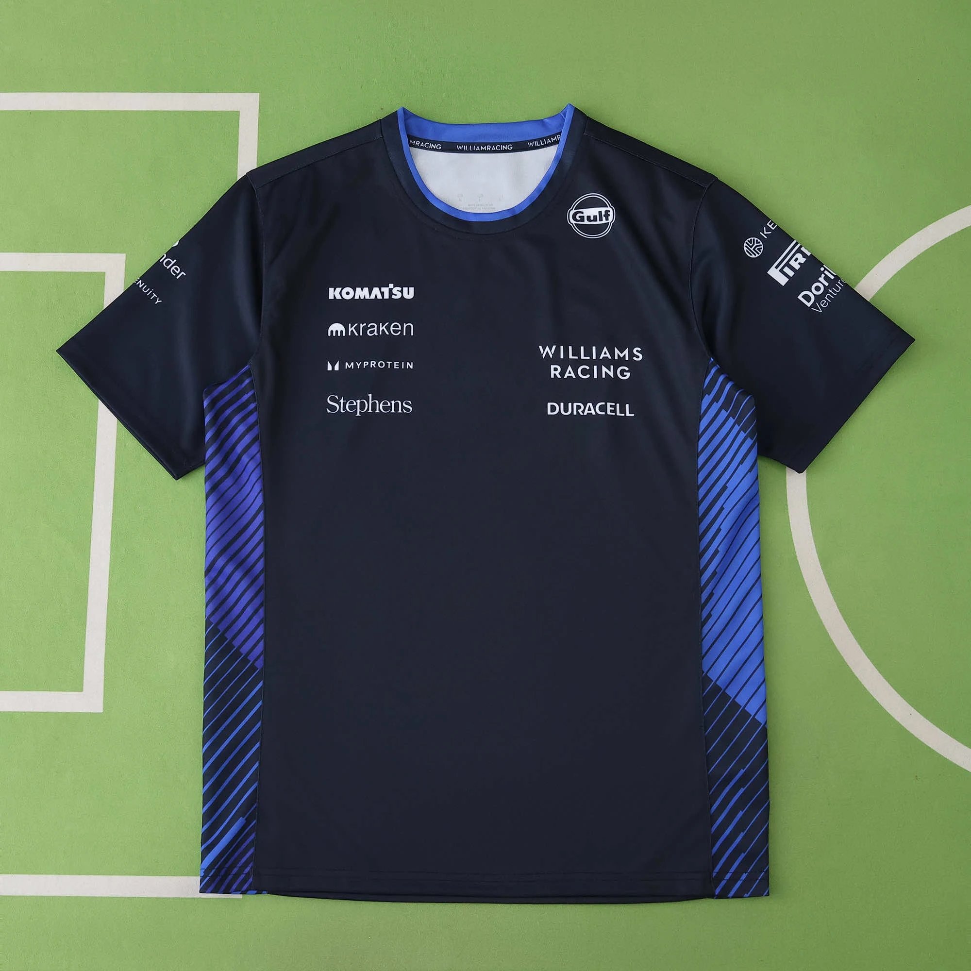 F1 Williams Racing Dark Blue T-Shirt (Please note customization details when placing order, messages are not counted)
