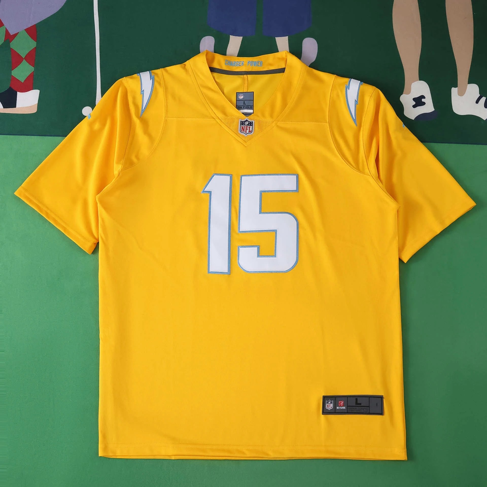 2025 NFL Los Angeles Chargers Version 15 #MCCOMKEY (Please note customization info when placing order; messages won't count)