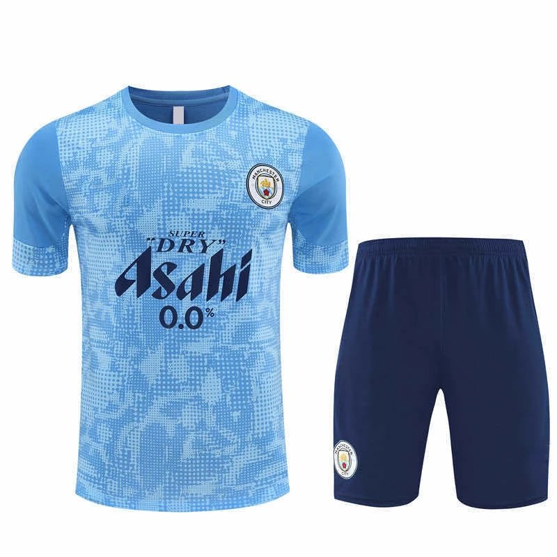 2526 Manchester City Blue Training Kit Short Sleeve Set