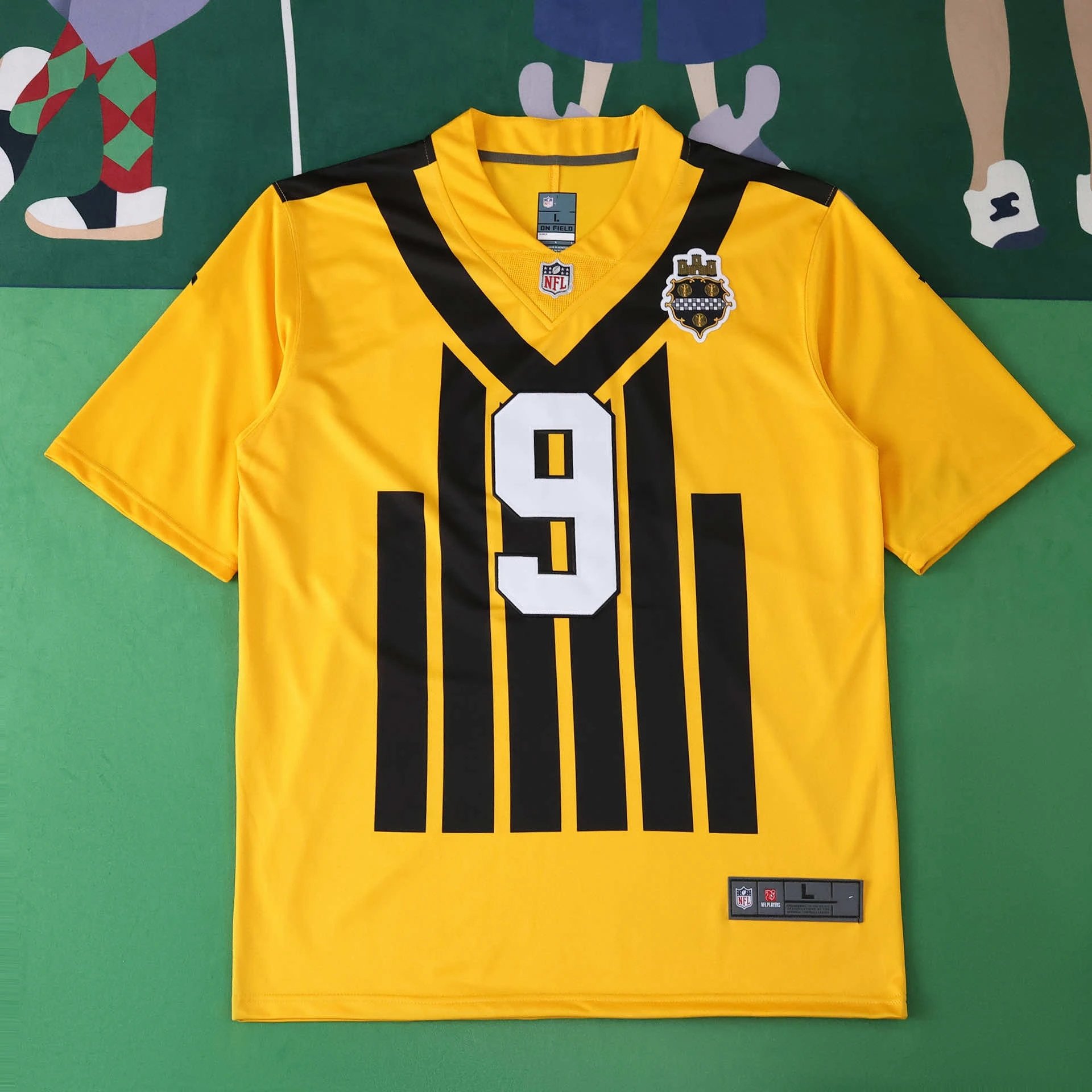 2025 NFL Pittsburgh Steelers Version 9# BOSWELL (Please note customization details when placing order, messages not accepted)