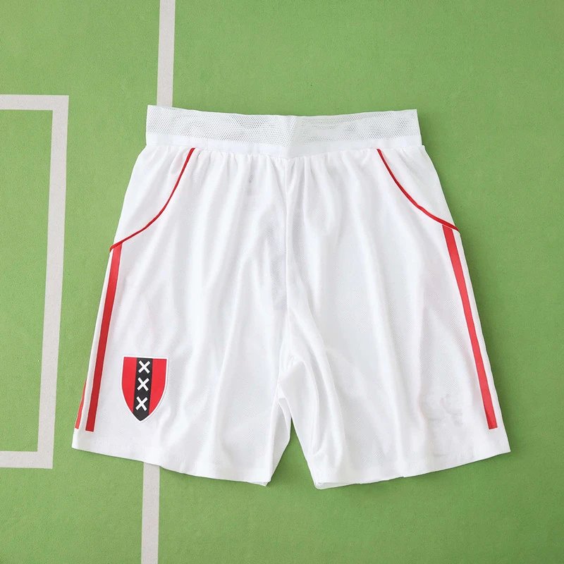 2526 Ajax Home White Player Shorts (Customization info must be noted in the order notes at checkout; messages are not accepted)