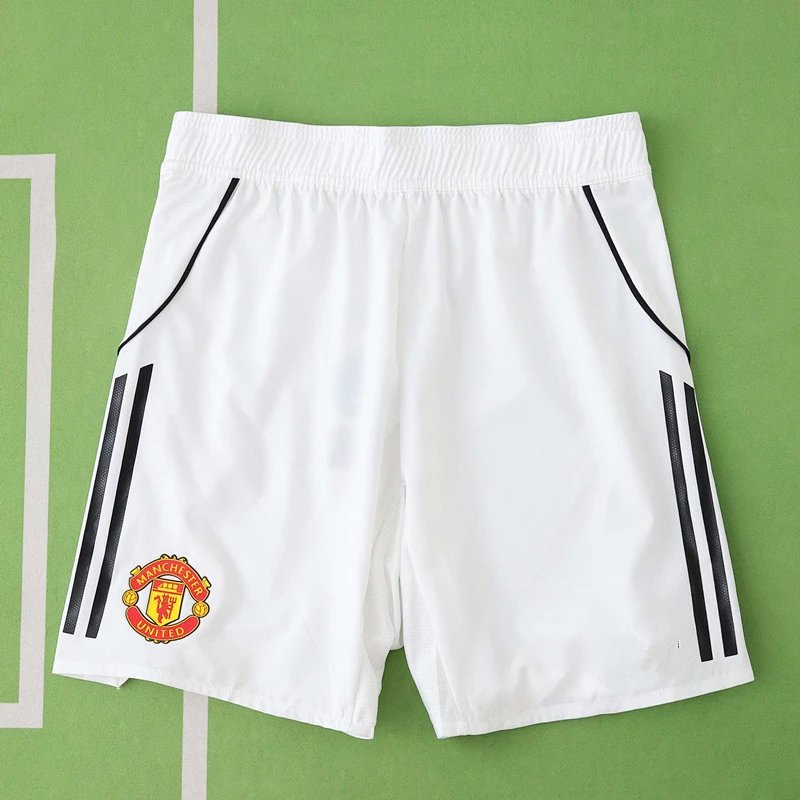 2526 Manchester United Home White Player Edition Shorts (Customization info must be noted in the order remarks; messages do not count)