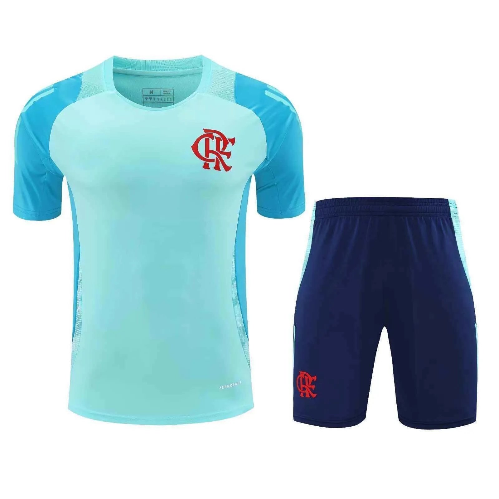 2526 Flamengo Light Blue Blue Hand Training Kit Short Sleeve (For customization info, please leave a note when placing your order; messages do not count)