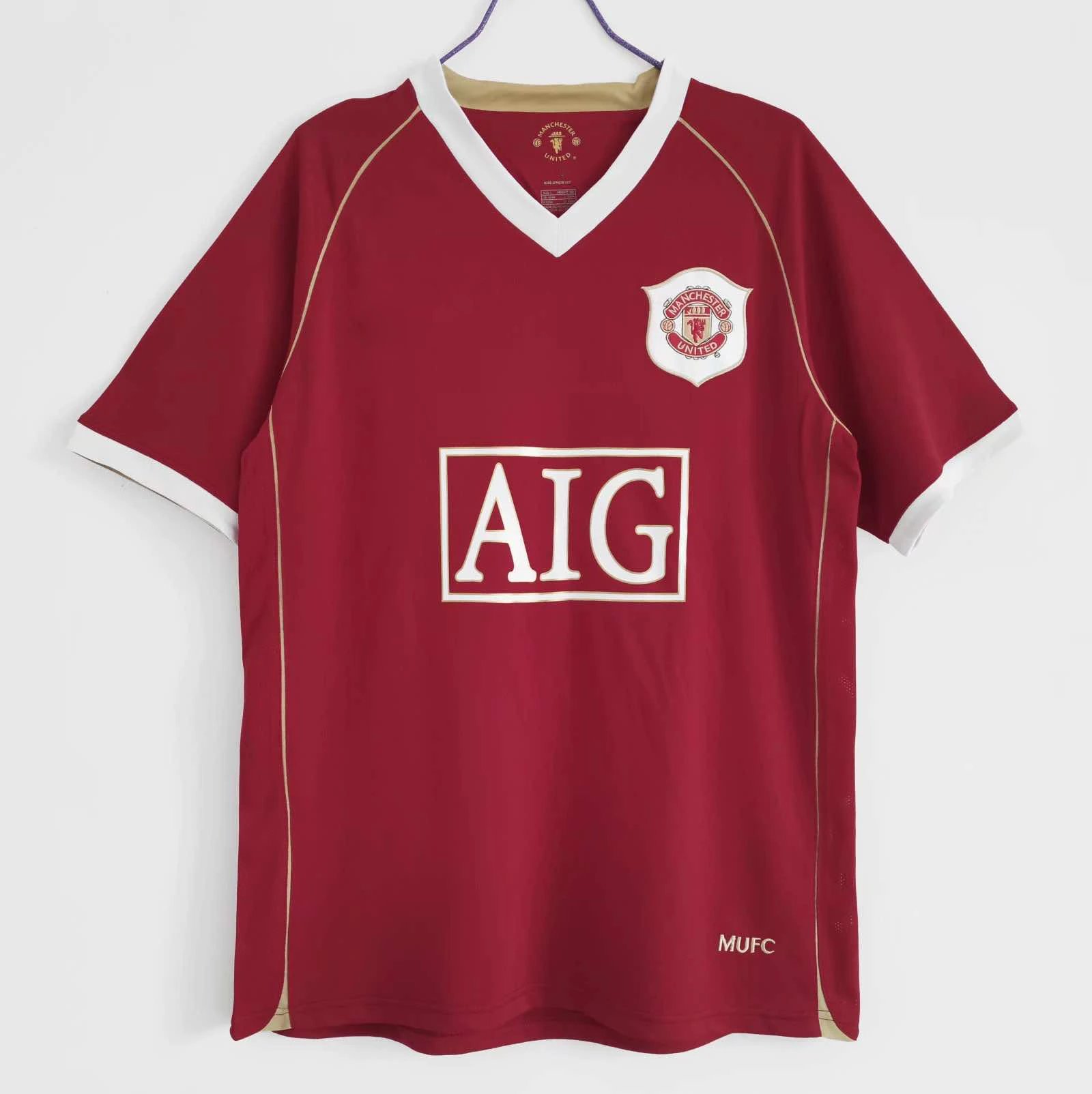 Manchester United Home Jersey 0607 (Thai Version) - Please note custom information when placing order, messages will not be read.