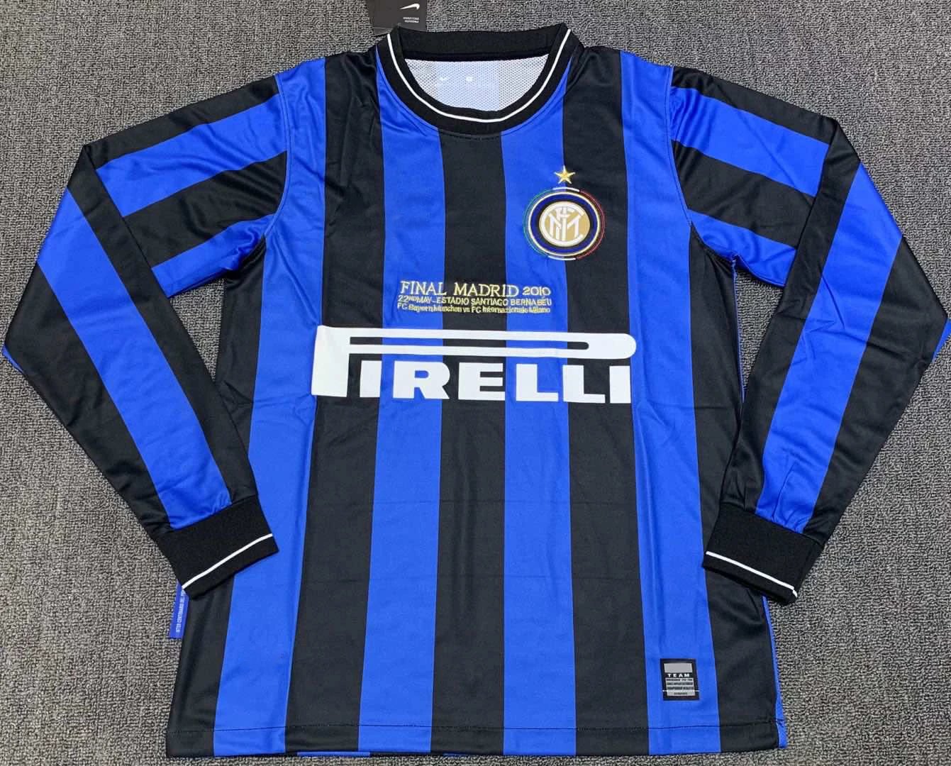 2010 Inter Milan home long sleeved Thai version (please note customization information when placing an order, do not read messages)