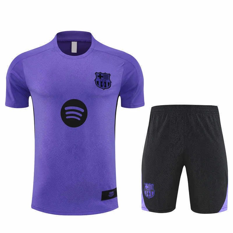 25/26 Barcelona Purple Training Kit Short Sleeve (Please note customization info in order remarks, messages are not counted)