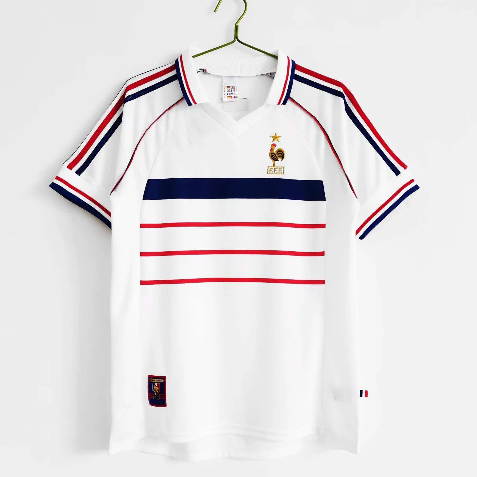 1998 France Away Replica Jersey (Please leave customization details in order notes; messages will not be checked)