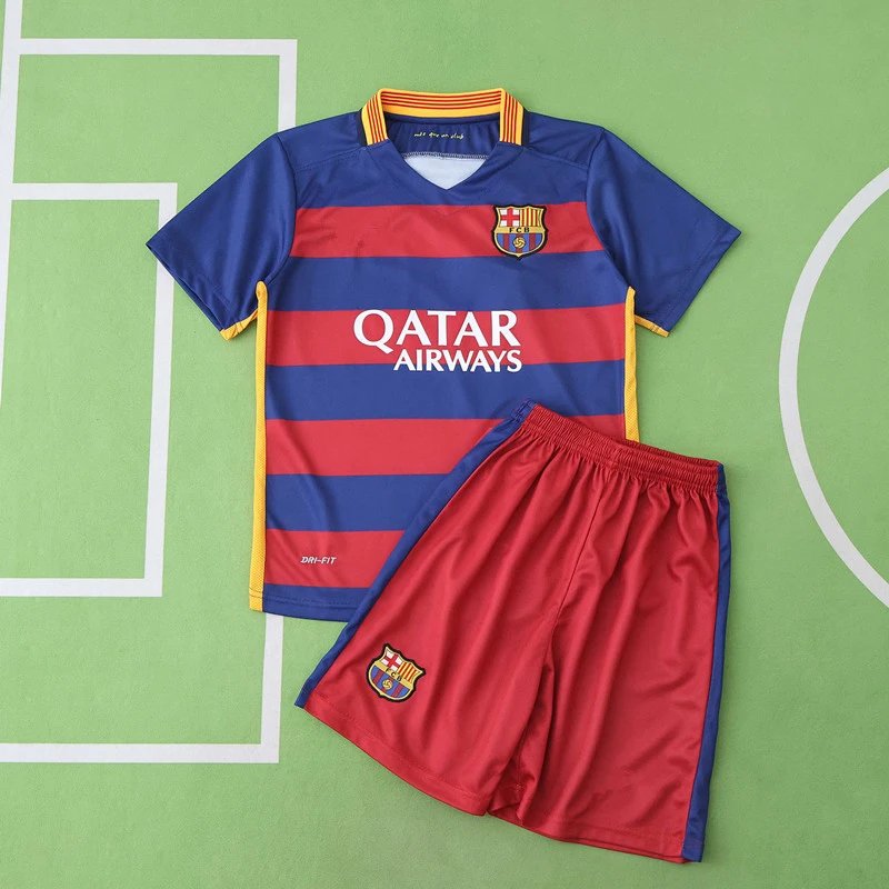 1516 Barcelona Home Kids Jersey (Please note customization info when placing order; messages are not counted)