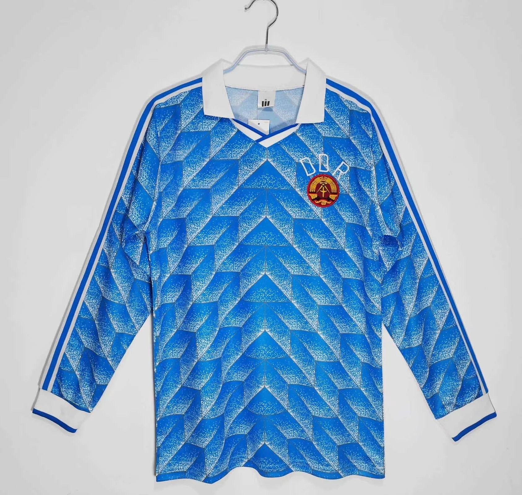 1988 East Germany away long sleeved Thai version (please note customization information when placing the order, do not read messages)
